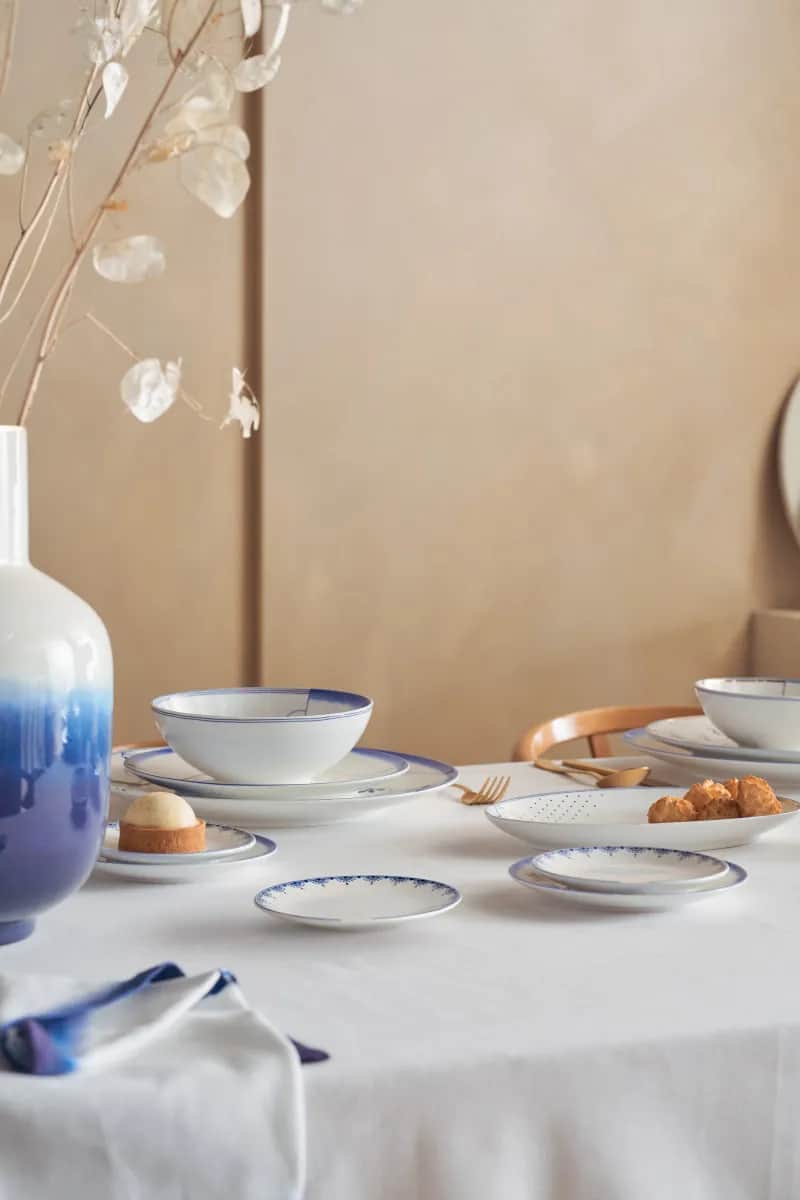 PIP Studio Kagetallerkener Blue Bird Kagetallerken i Blå / Hvid, 3
