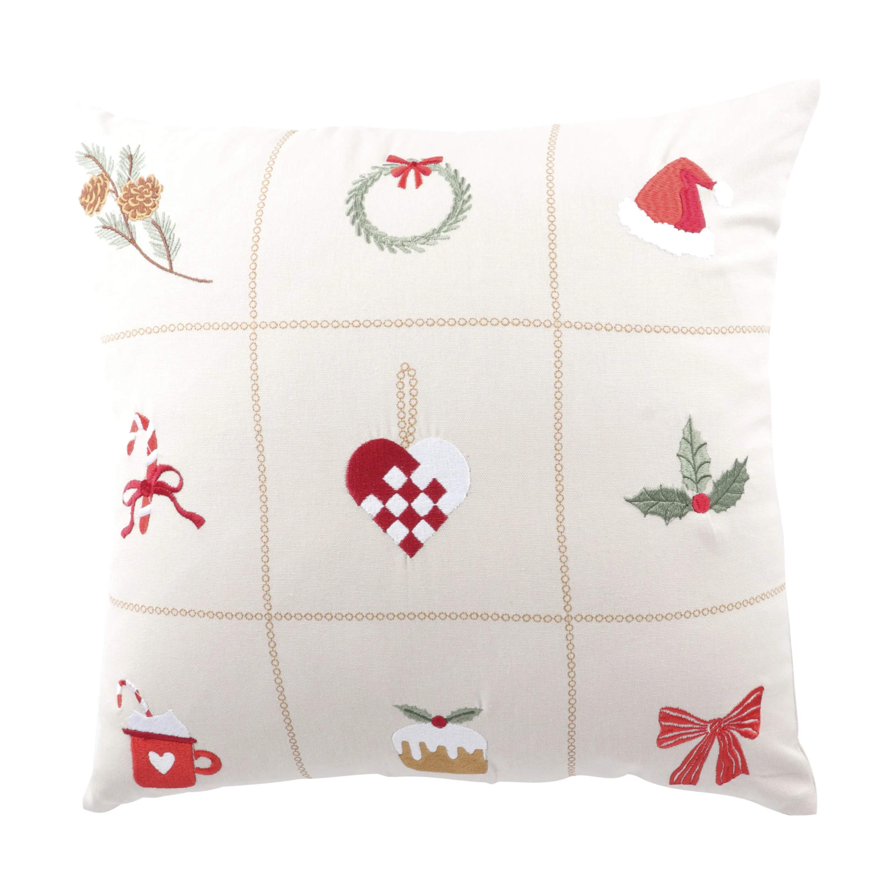 Casa Christmas Pyntepuder Pyntepude i beige, 1