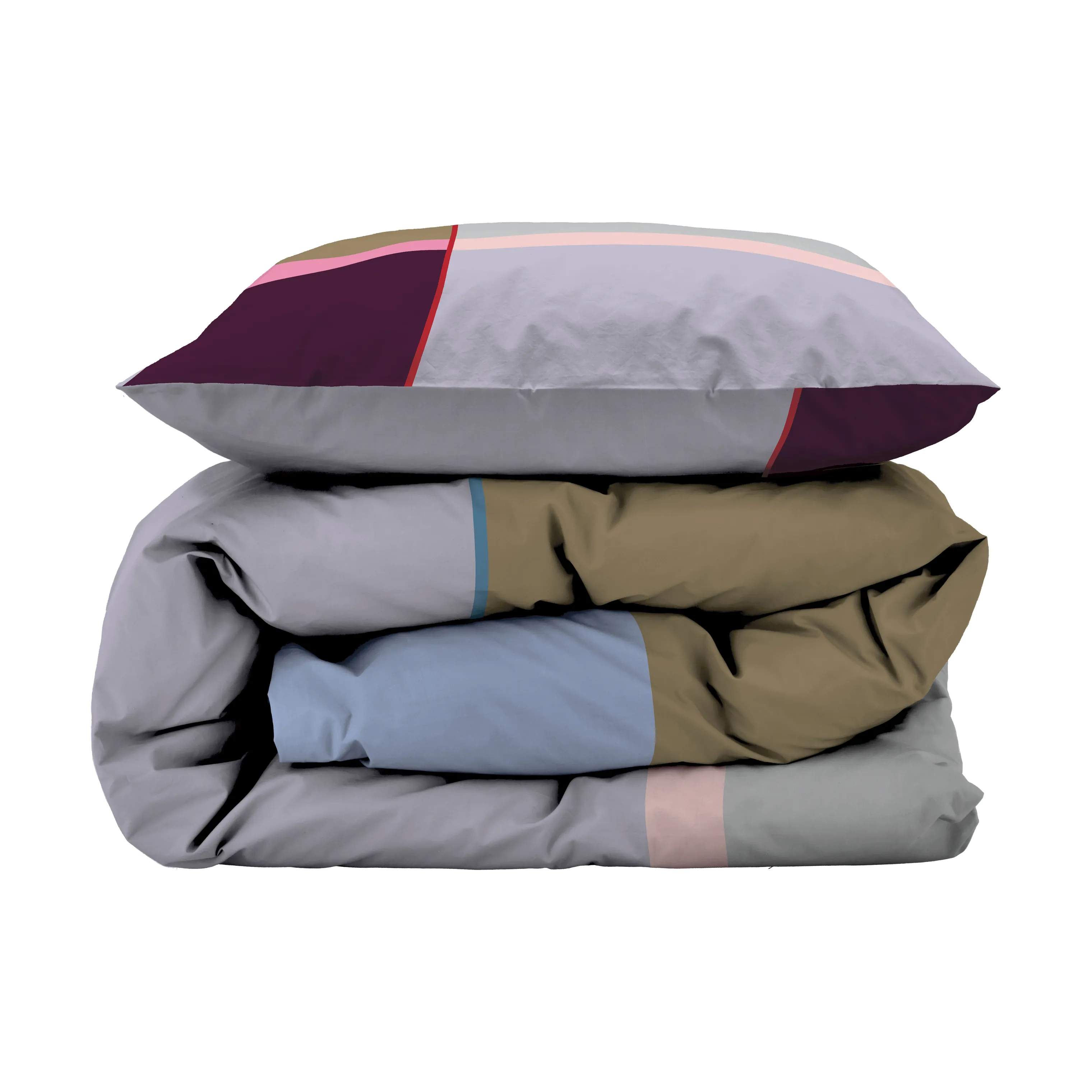 Södahl Sengetøj Colour Block Colour Sengetøj i Lilla, B140 x L220 cm, 2