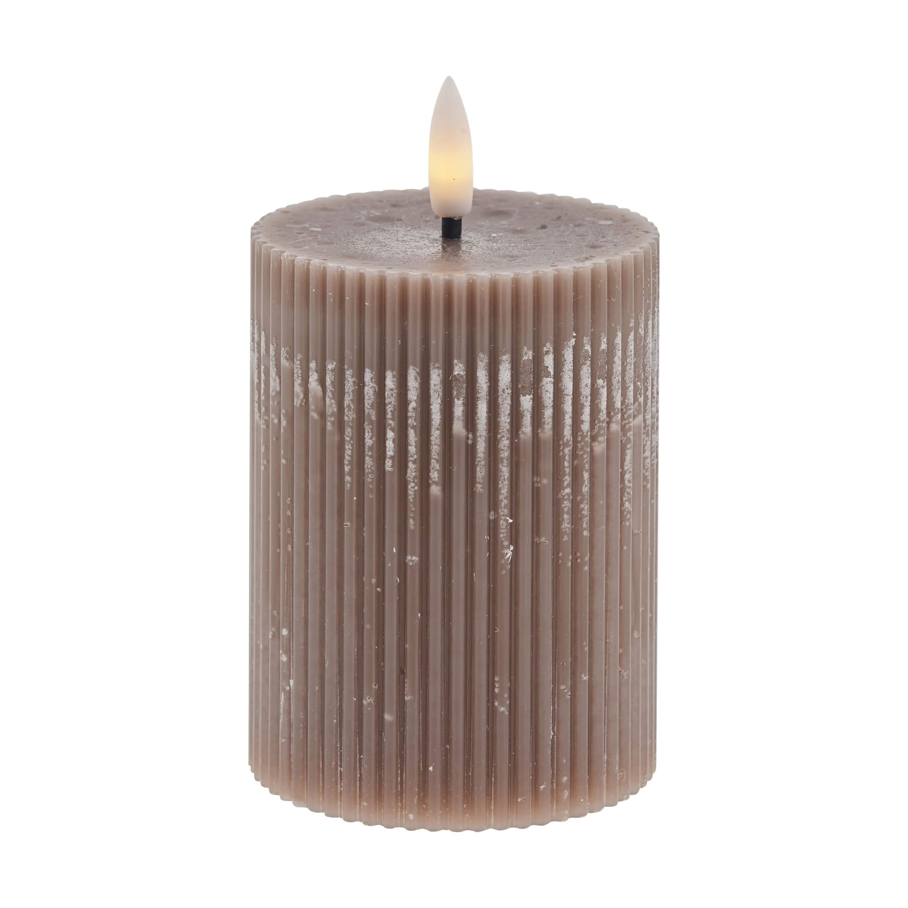 Lene Bjerre LED-lys Lillia LED Bloklys i lyserød, H10 x Ø7,5 cm, 1