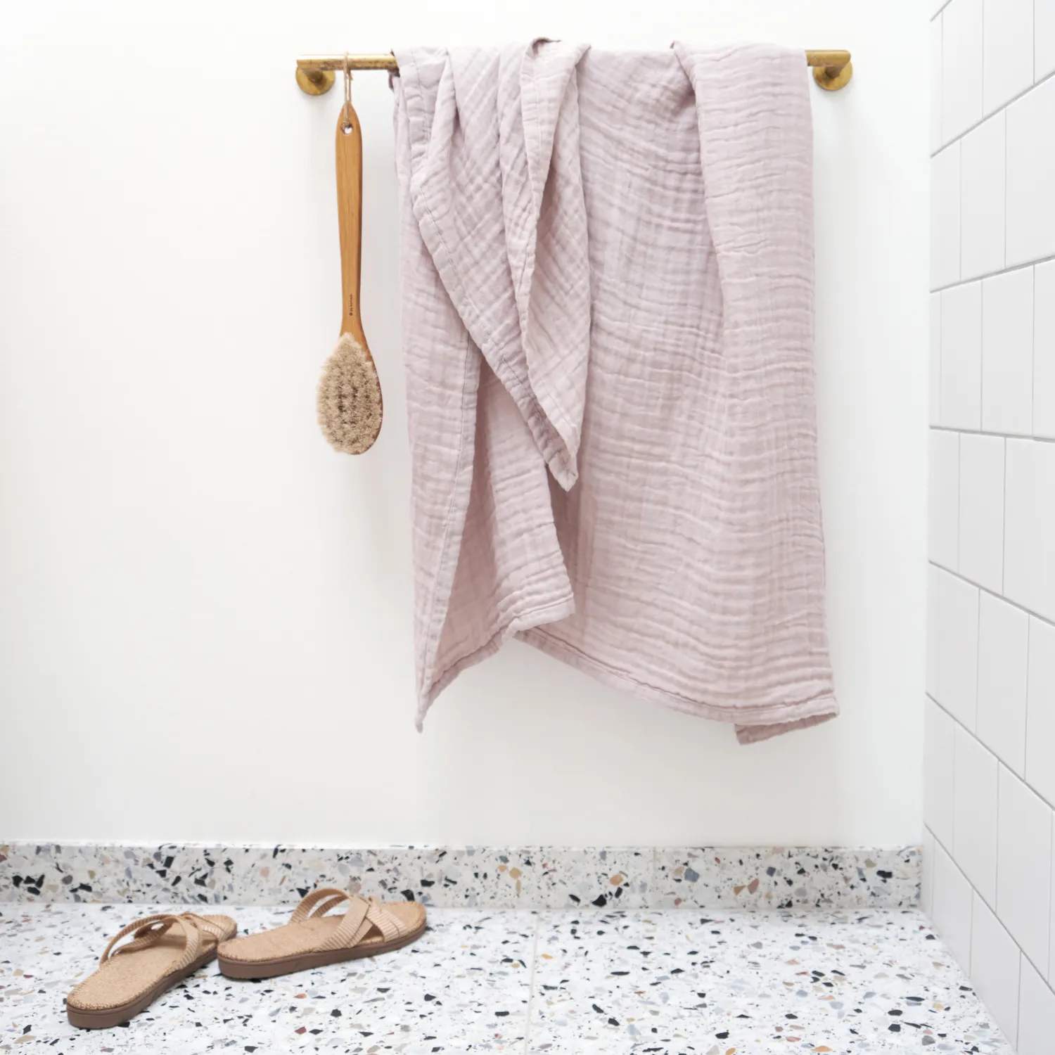 The Organic Company Håndklæder Fine Badelagen i Dusty Lavender, 2