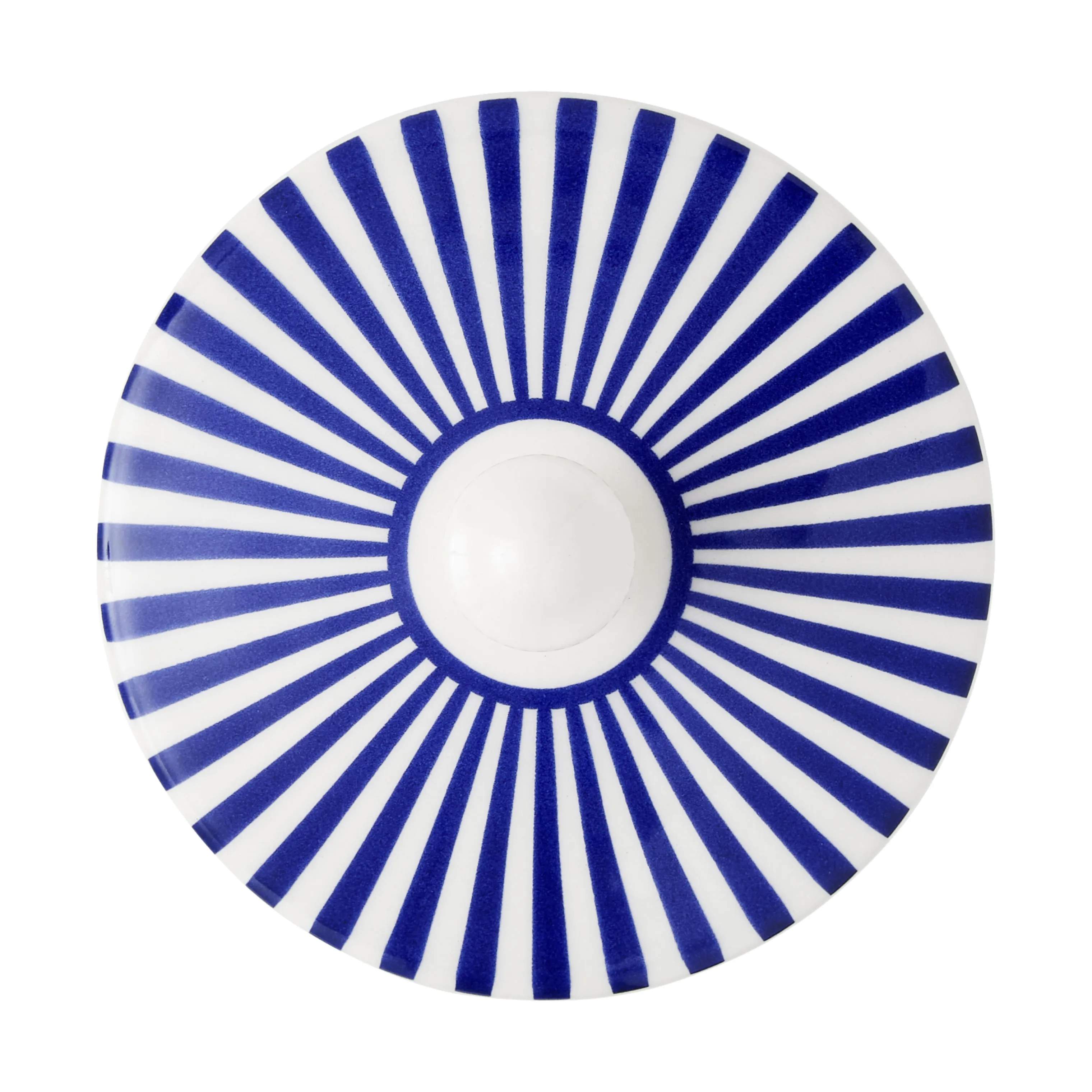 Spode Sukkerskåle Steccato Sukkerkrukke m.låg i blå/hvid, 3