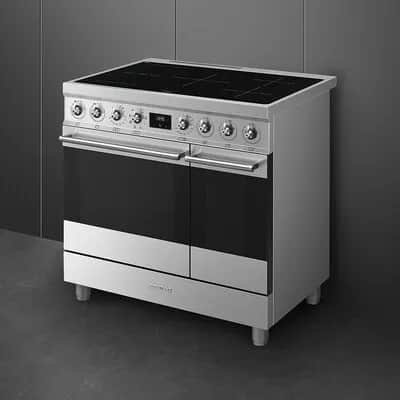 Smeg Komfurer Classic Induktionskomfur C92IMX2 i 90 cm, 2