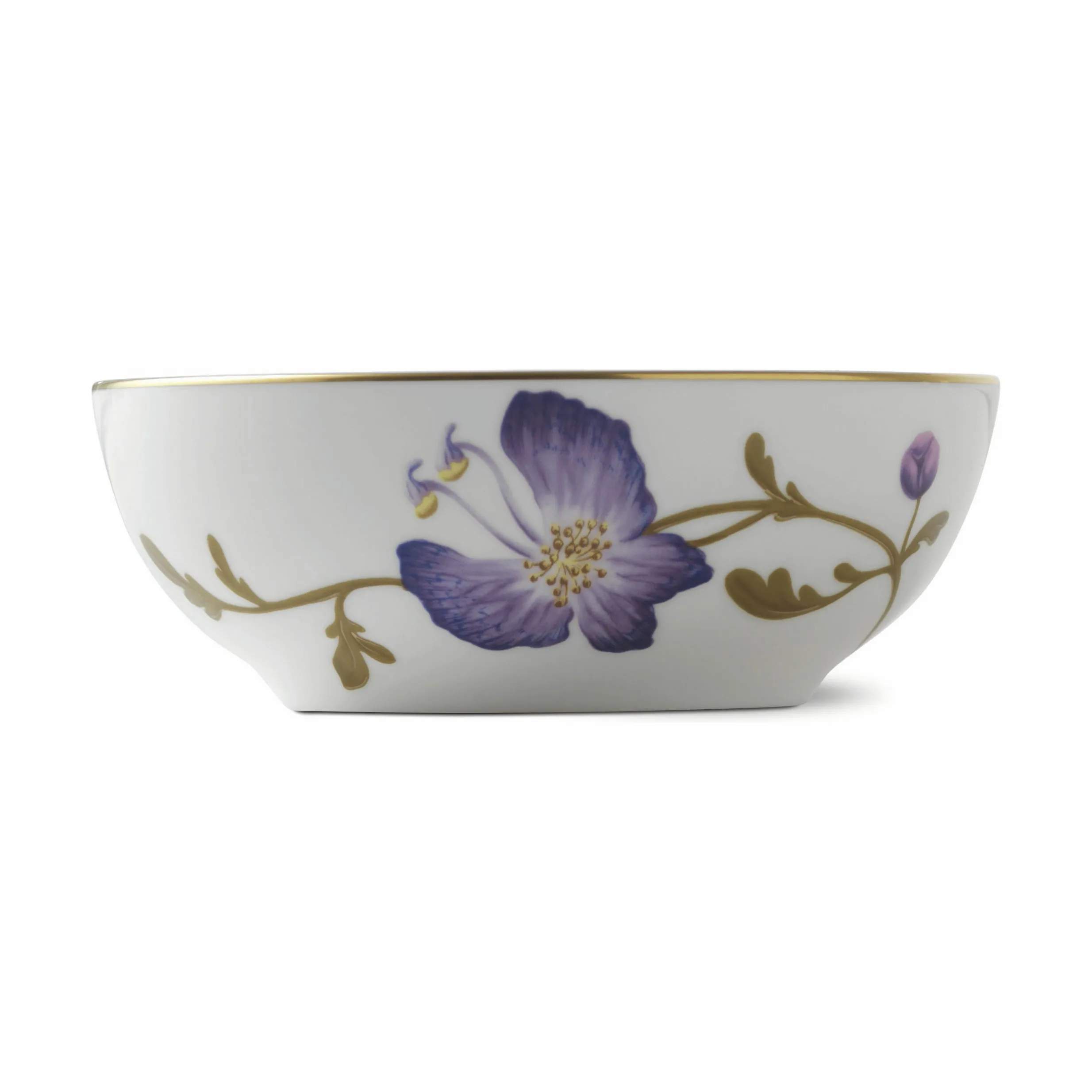 Royal Copenhagen Serveringsskåle Flora Skål - Stedmoderblomst i Stedmoderblomst, Stedmoderblomst   x Ø14 cm, 2