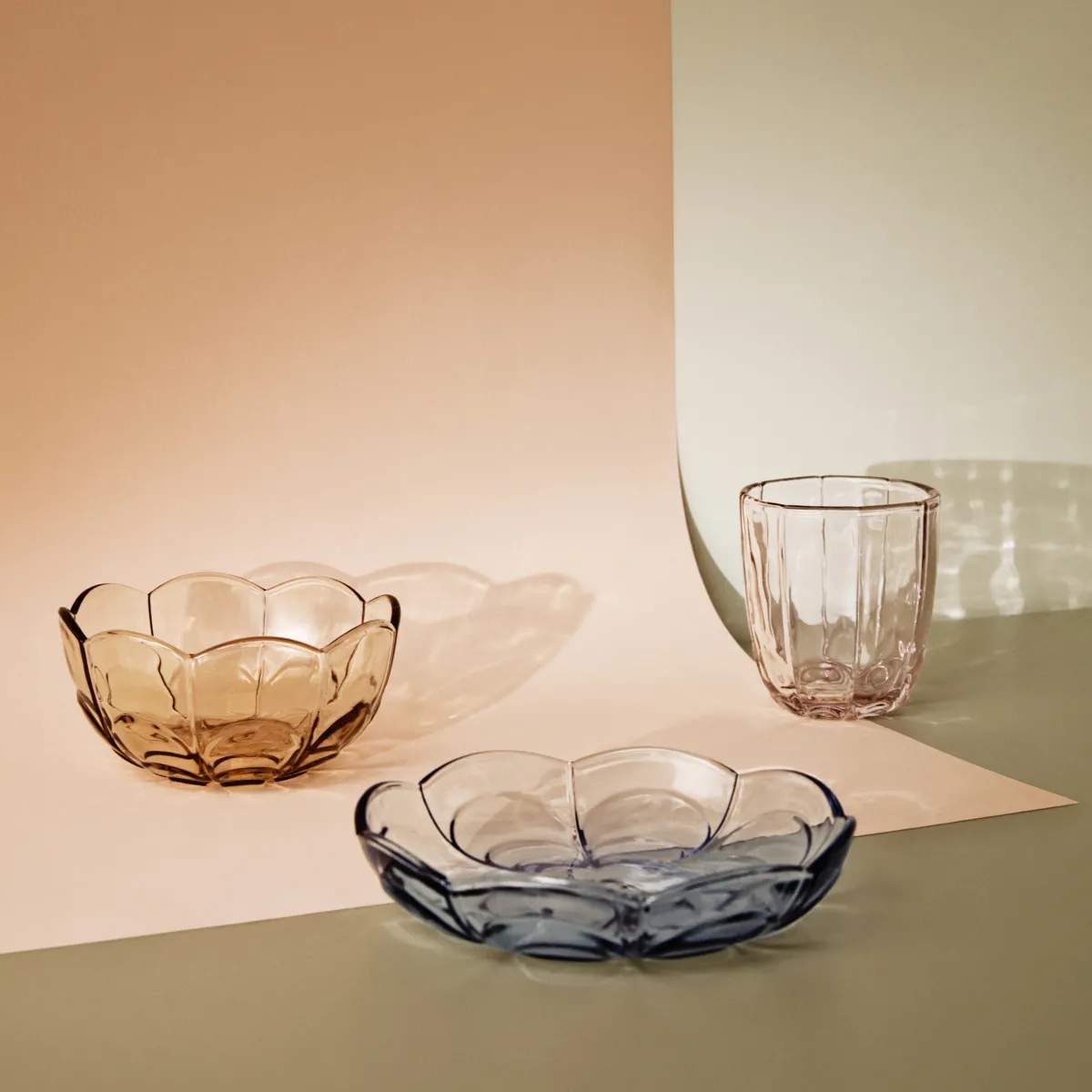 Holmegaard Serveringsskåle Lily Serveringsskål i Blue Iris, 2