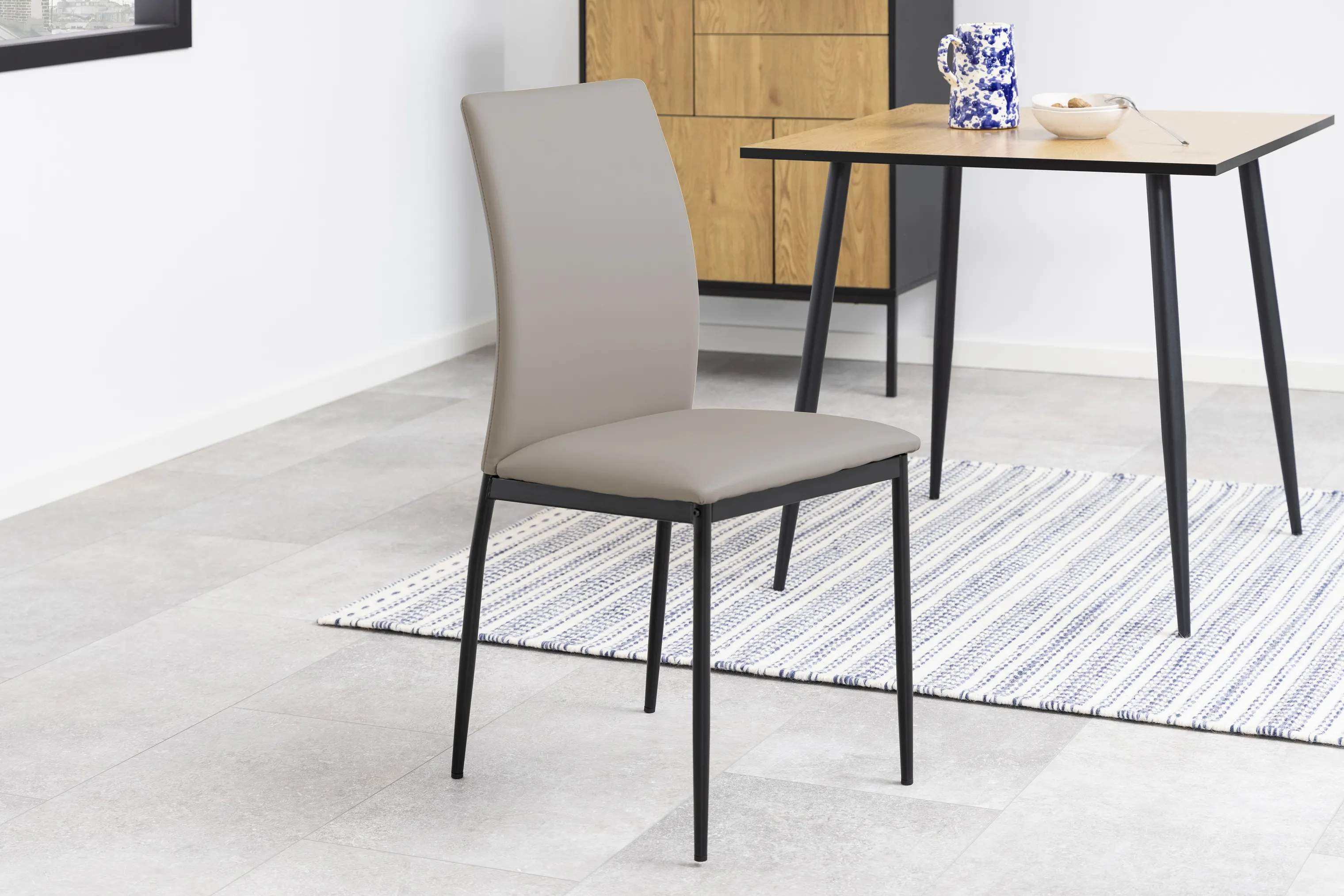 CASA Living Spisebordsstole Demina Spisebordsstol - 4 stk. i Taupe, 3