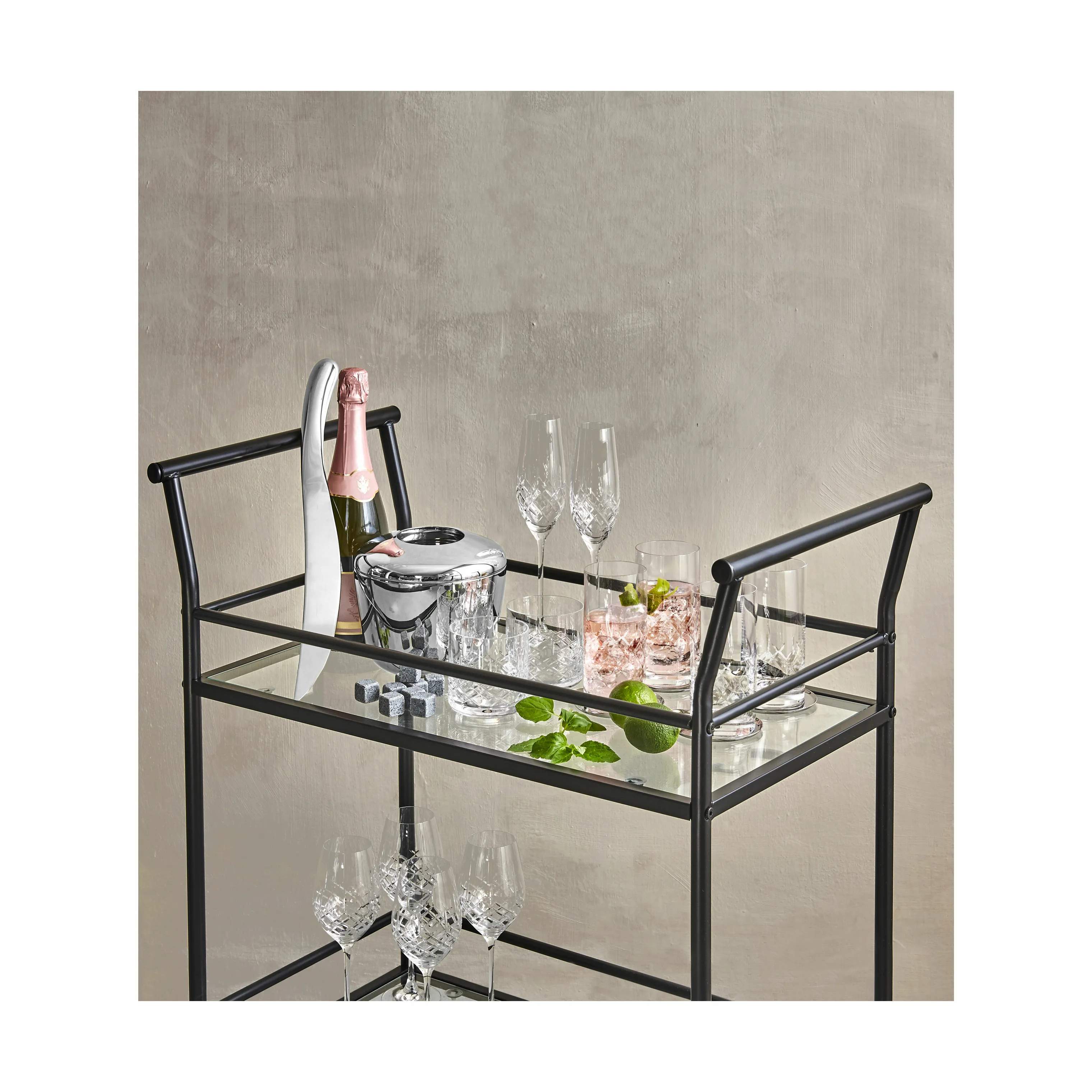 Georg Jensen Glasbrikker og coasters Wine & Bar Wine glasbakker - 4 stk i Stål, 2