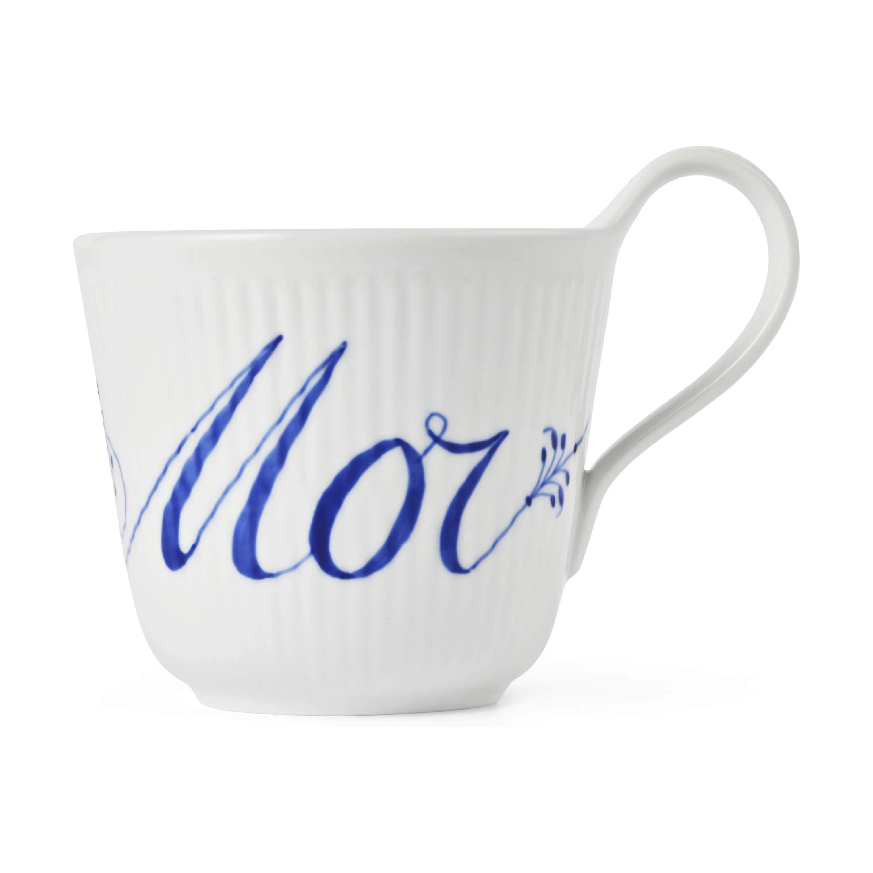 Royal Copenhagen Krus og kopper med hank Alfabet Kollektion Højhankskop - Mor i Mor, 1