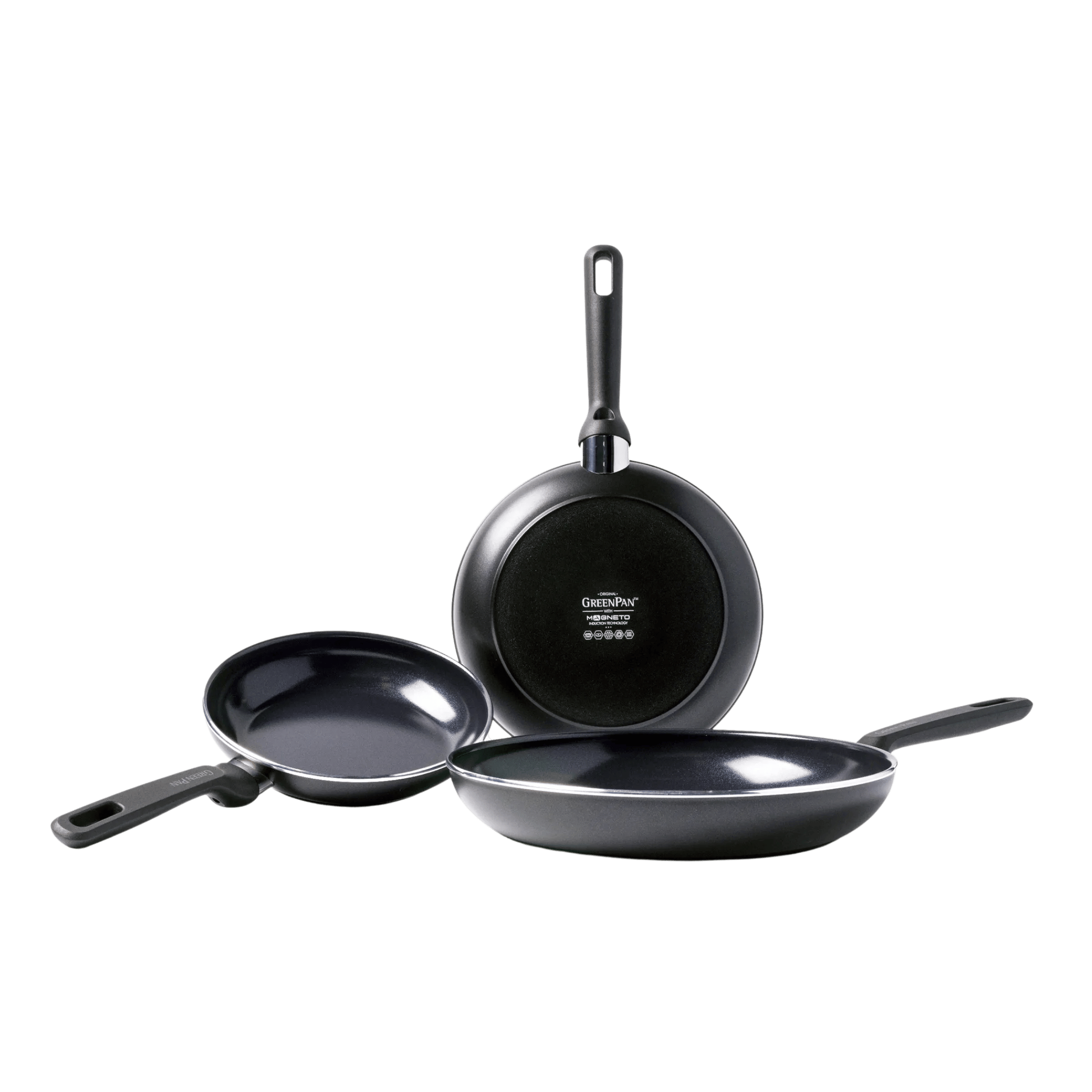 Greenpan Stegepander Memphis Stegepandesæt - 3 dele i Sort, 1