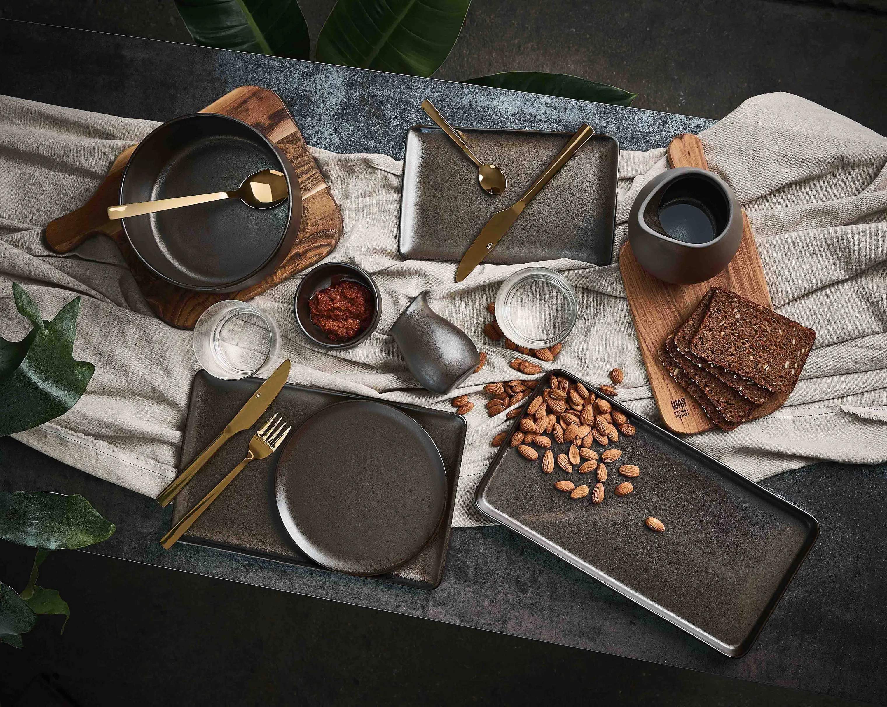 RAW by Aida Middagstallerkener Tallerken i Metallic Brown, 3