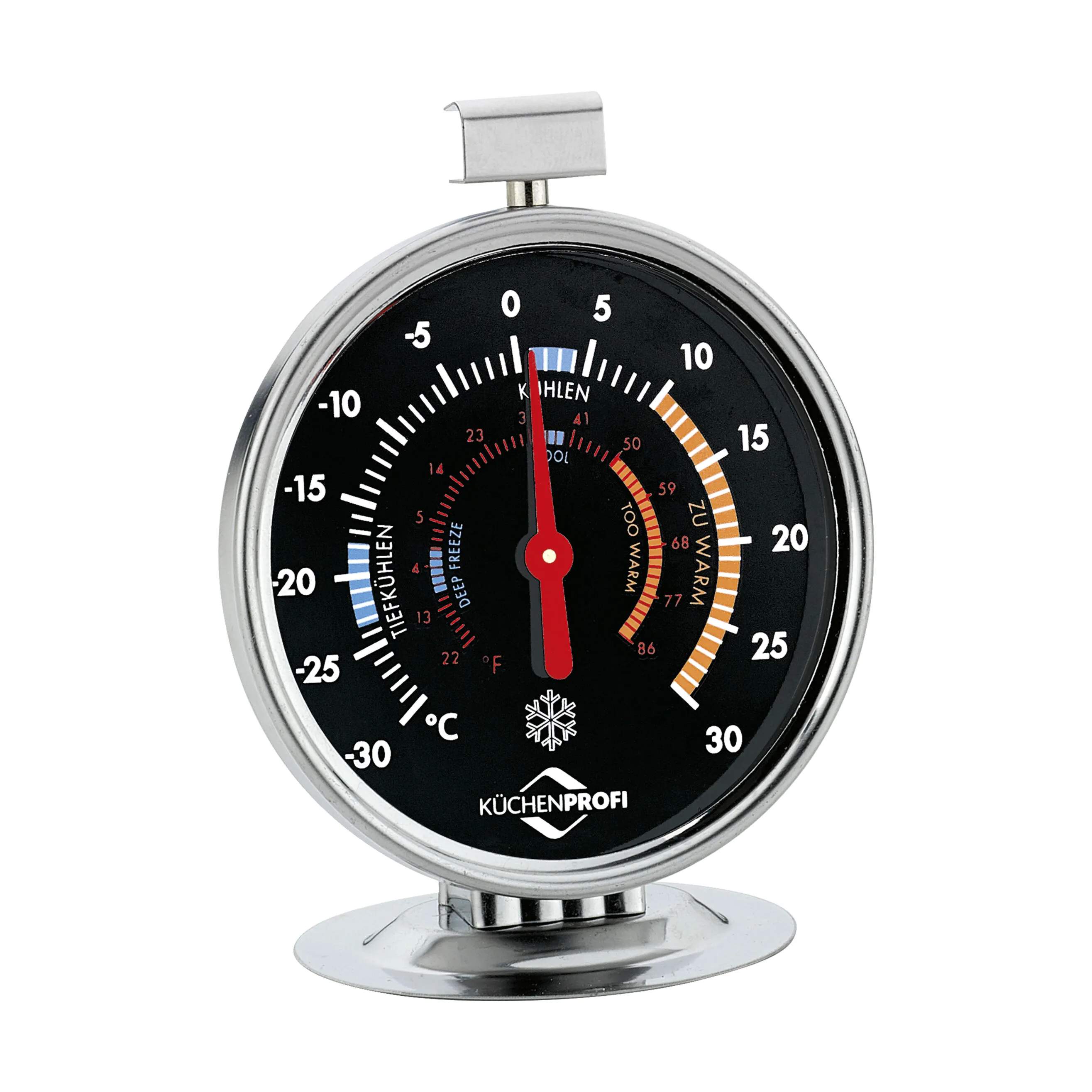 Køleskabstermometer, sort, large