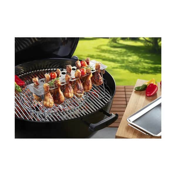 Gefu Grillredskaber Gefu Grill Barbecue Rack til kyllingelår i Stål, 2