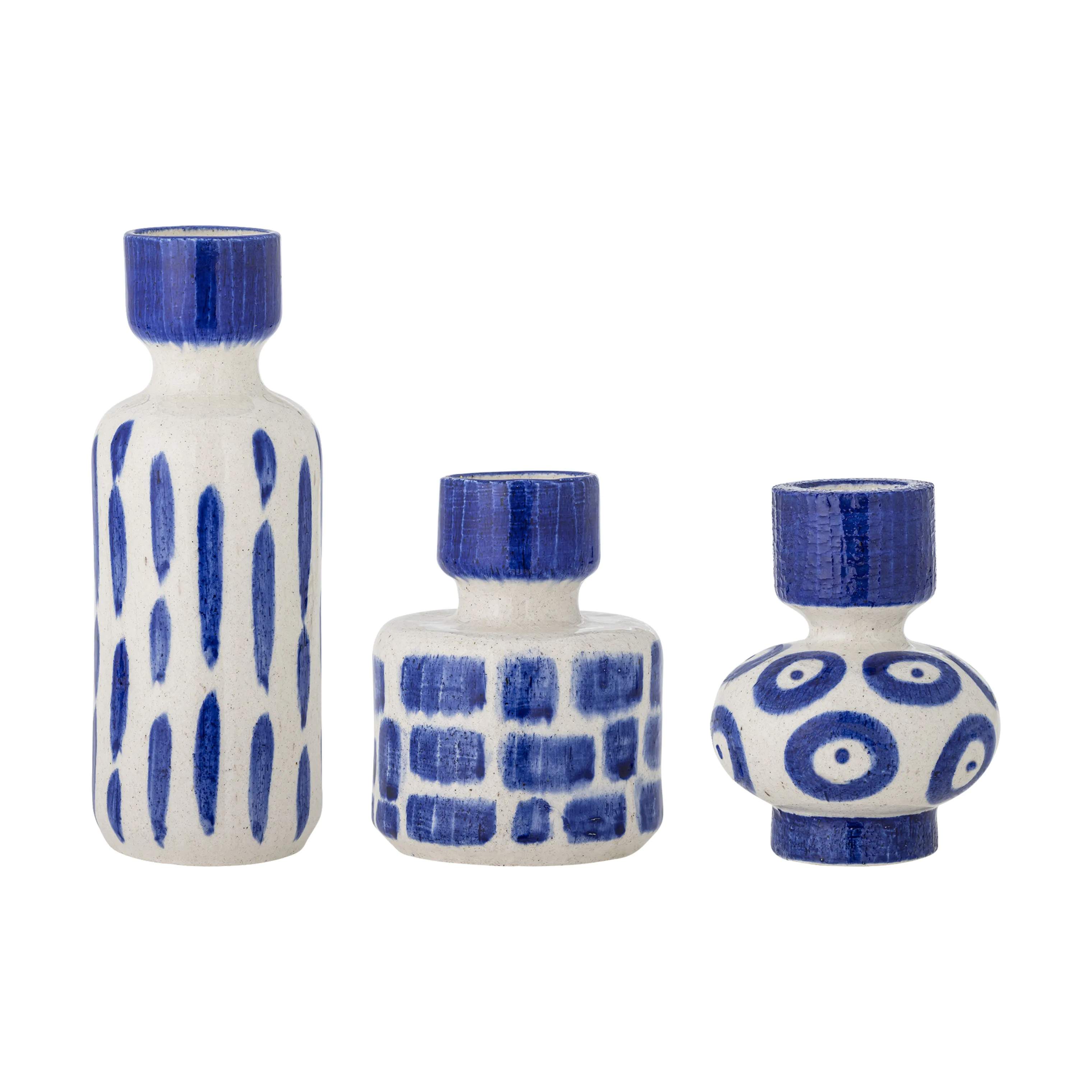 Creative Collection Vaser Romane Vase - 3 stk. i Blå, 1