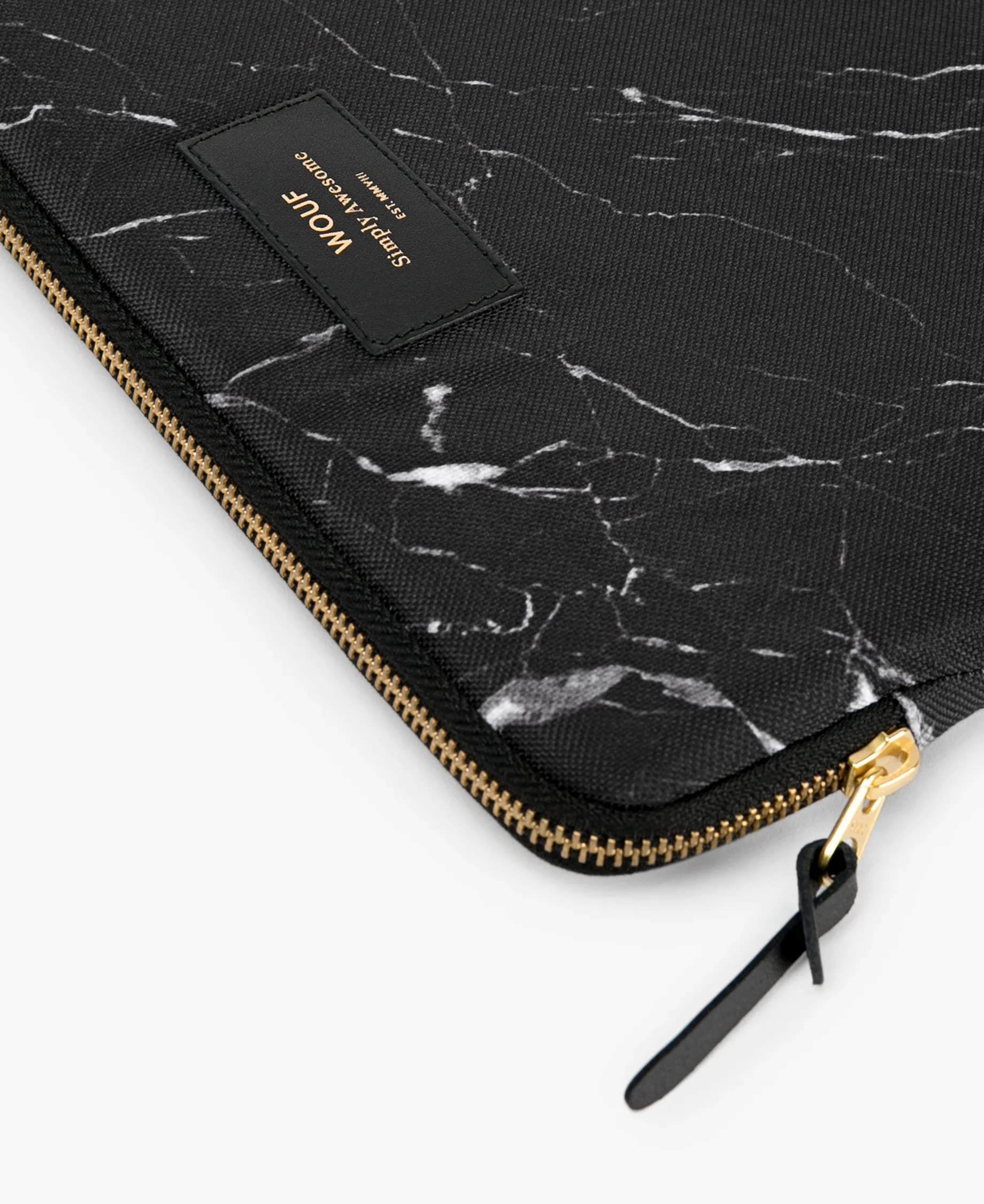 Wouf Øvrigt interiør Black Marble iPad sleeve i Sort marmor, 2