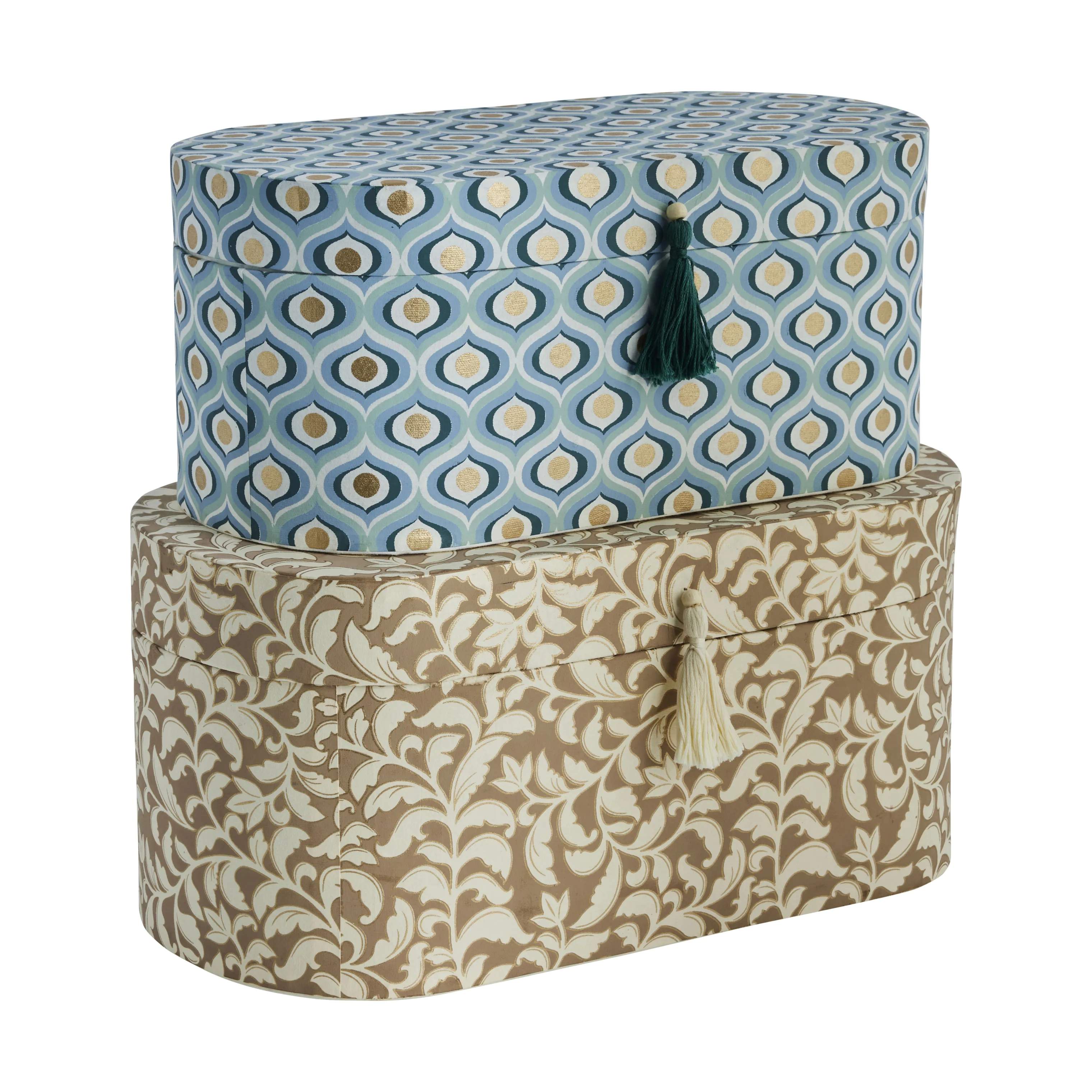 Lene Bjerre Småopbevaring Ellen Æskesæt - 2 stk. i blå, 1