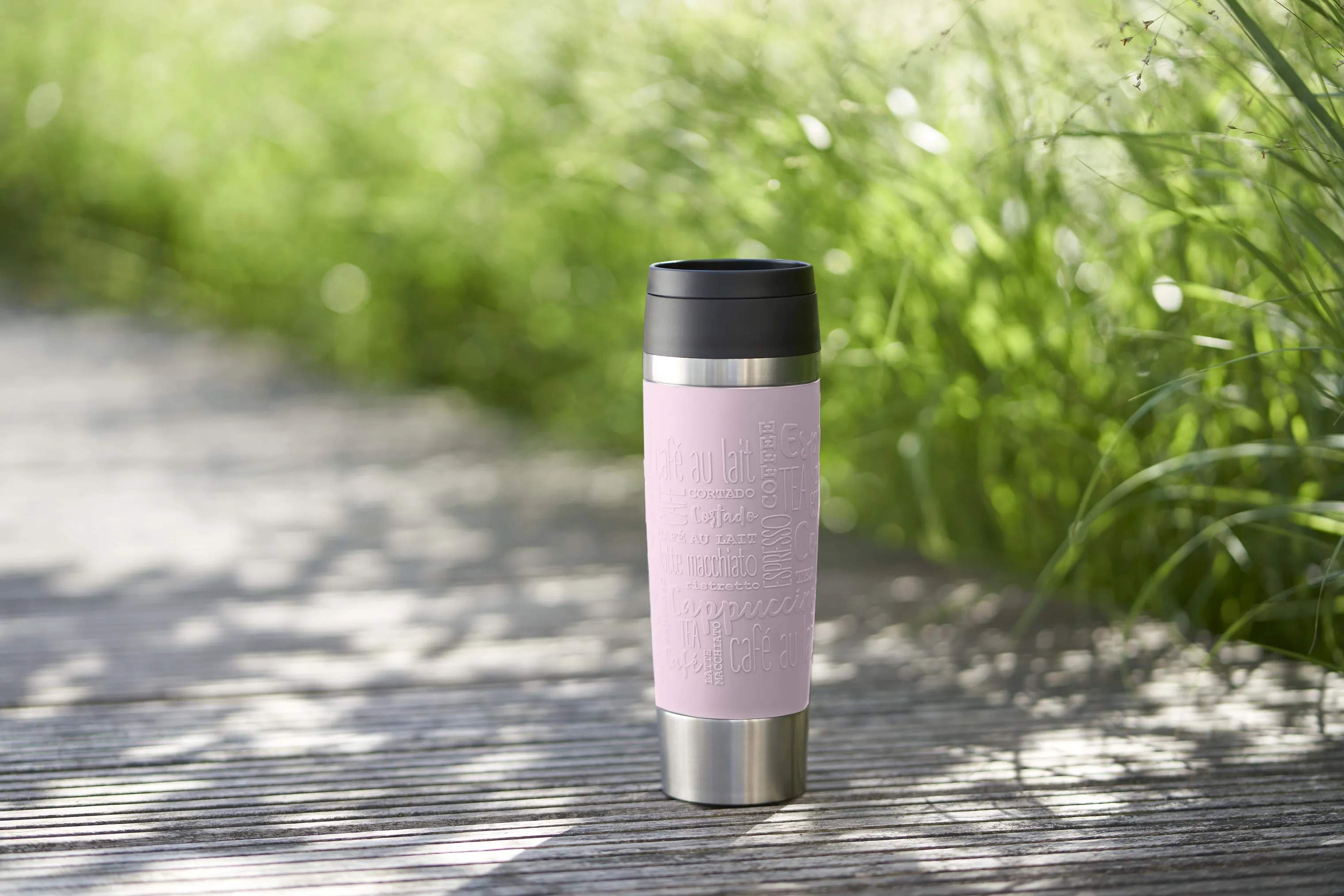 Emsa To go kopper To Go To-Go Classic Rejsekrus i Pastel Pink, 0.5 L, 5