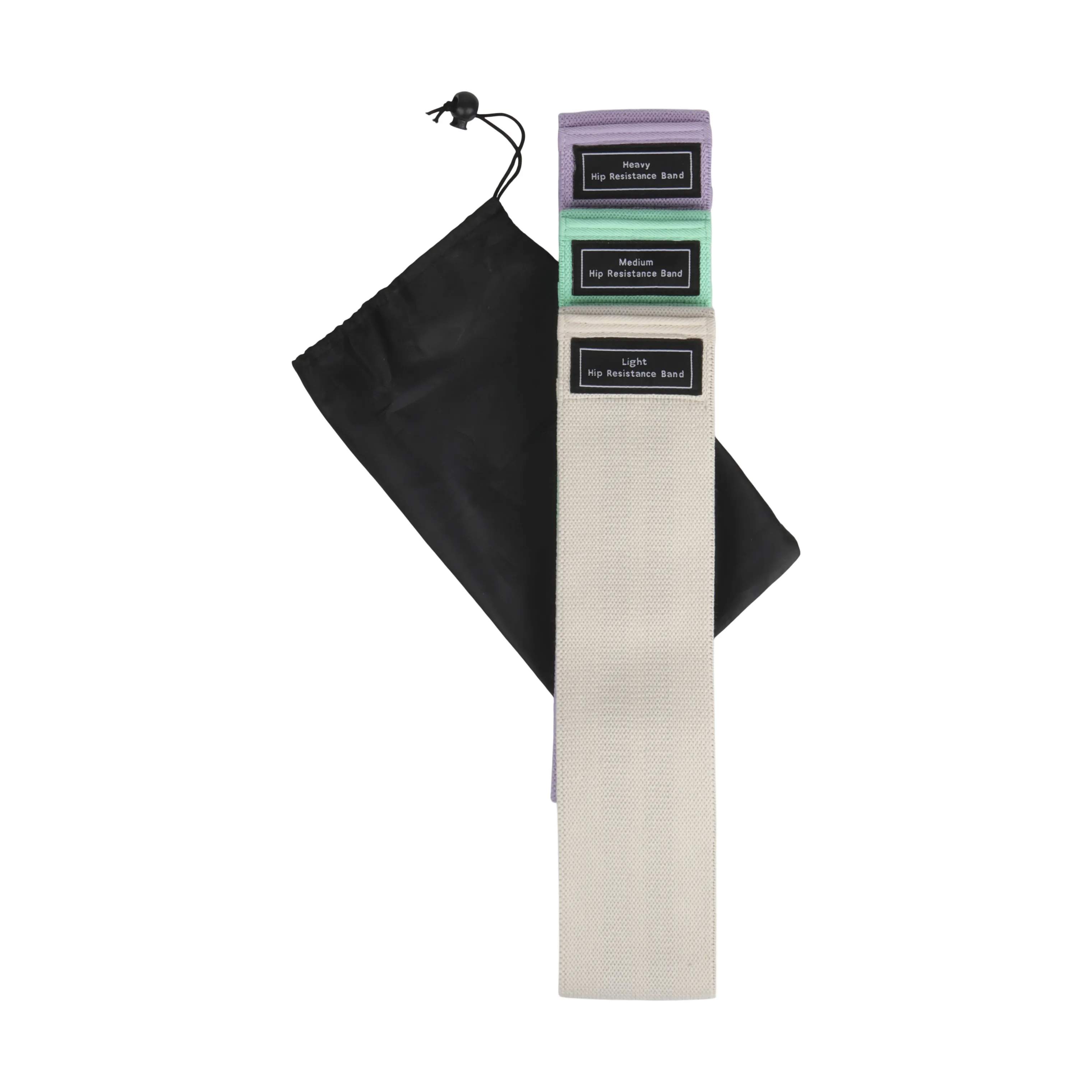 CASA Living Øvrigt interiør Træningselastikker - 3 stk. i lilla, grøn, beige, 1