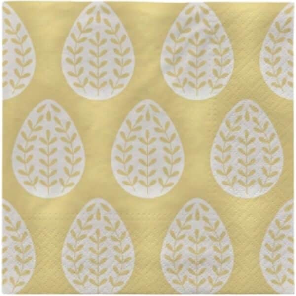 Broste Copenhagen Papirservietter Egga Papirserviet i Gul, 1