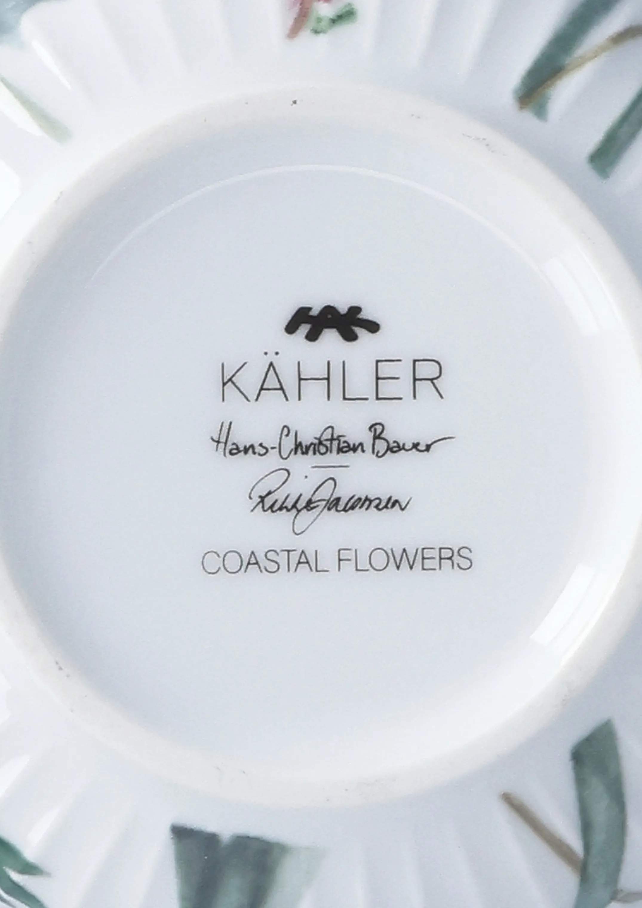 Kähler Skåle Hammershøi Sommer Skål i Coastal Flower, 12 cm, 5