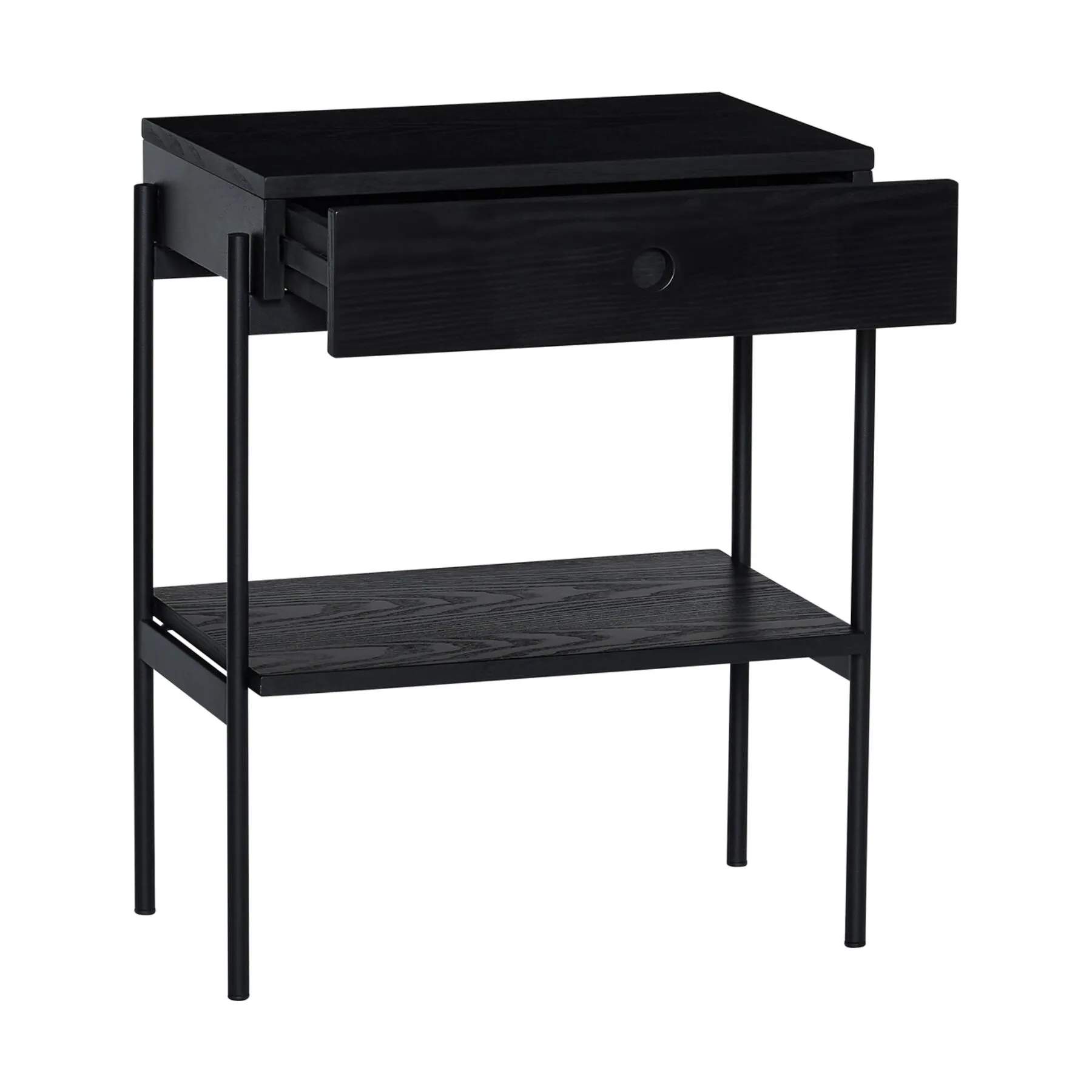 Hübsch Sengeborde Noir Sengebord i Sort, 3