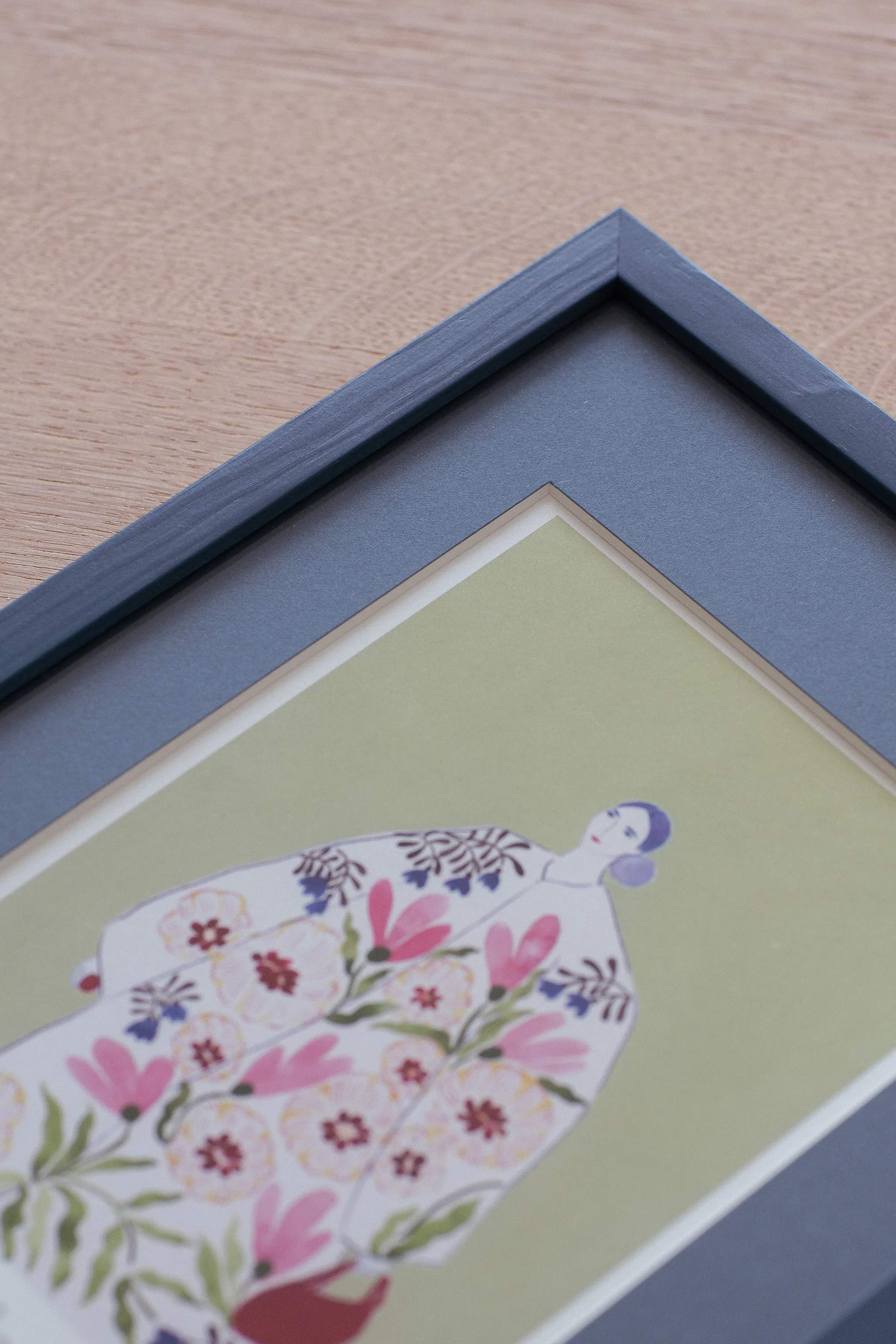 Poster&Frame Billedrammer Passepartout i Indian teal, 42 cm, 3