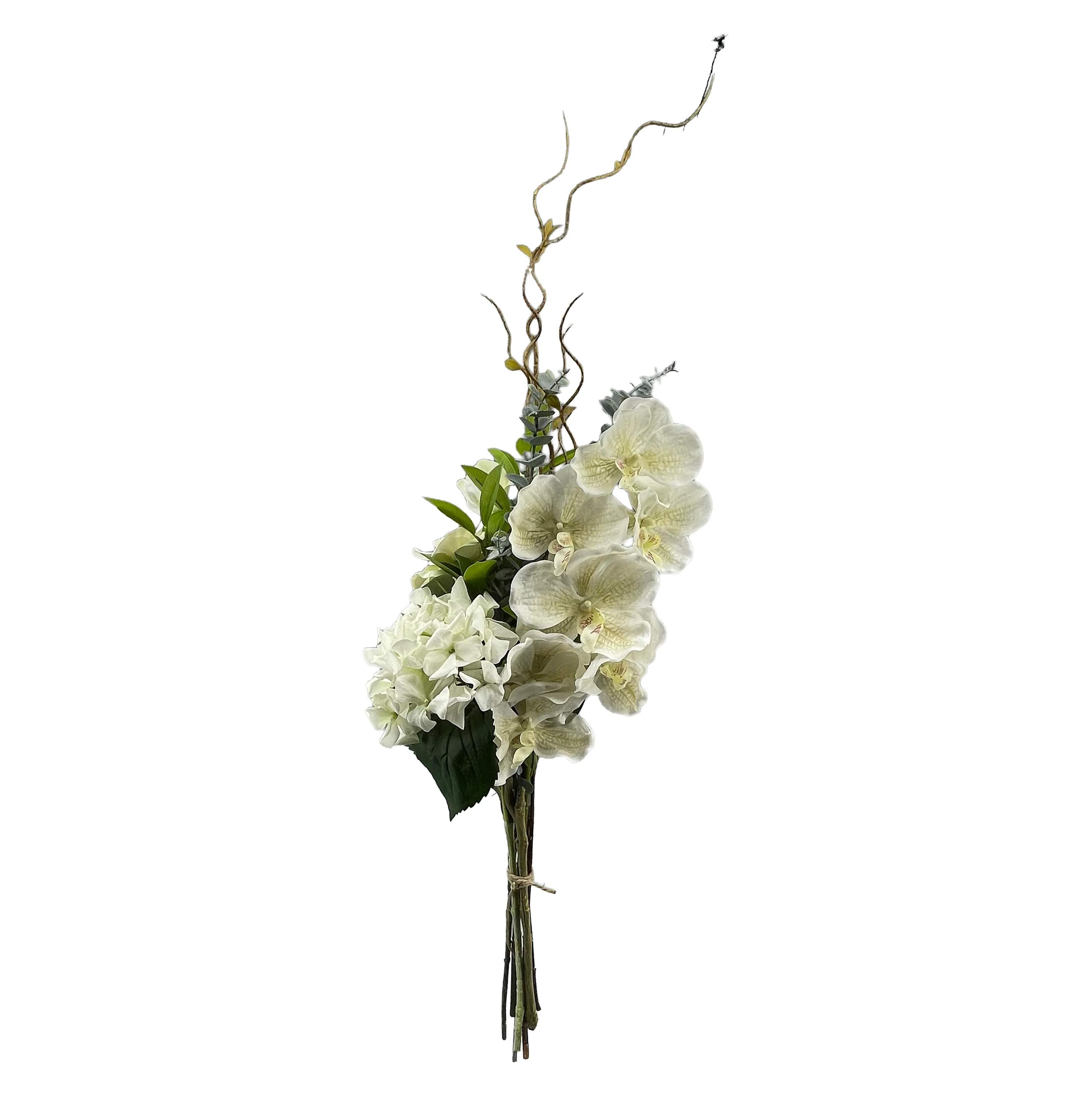 everbloom Kunstige blomster Kunstig Real Touch Blomsterbuket i Hvid, 1