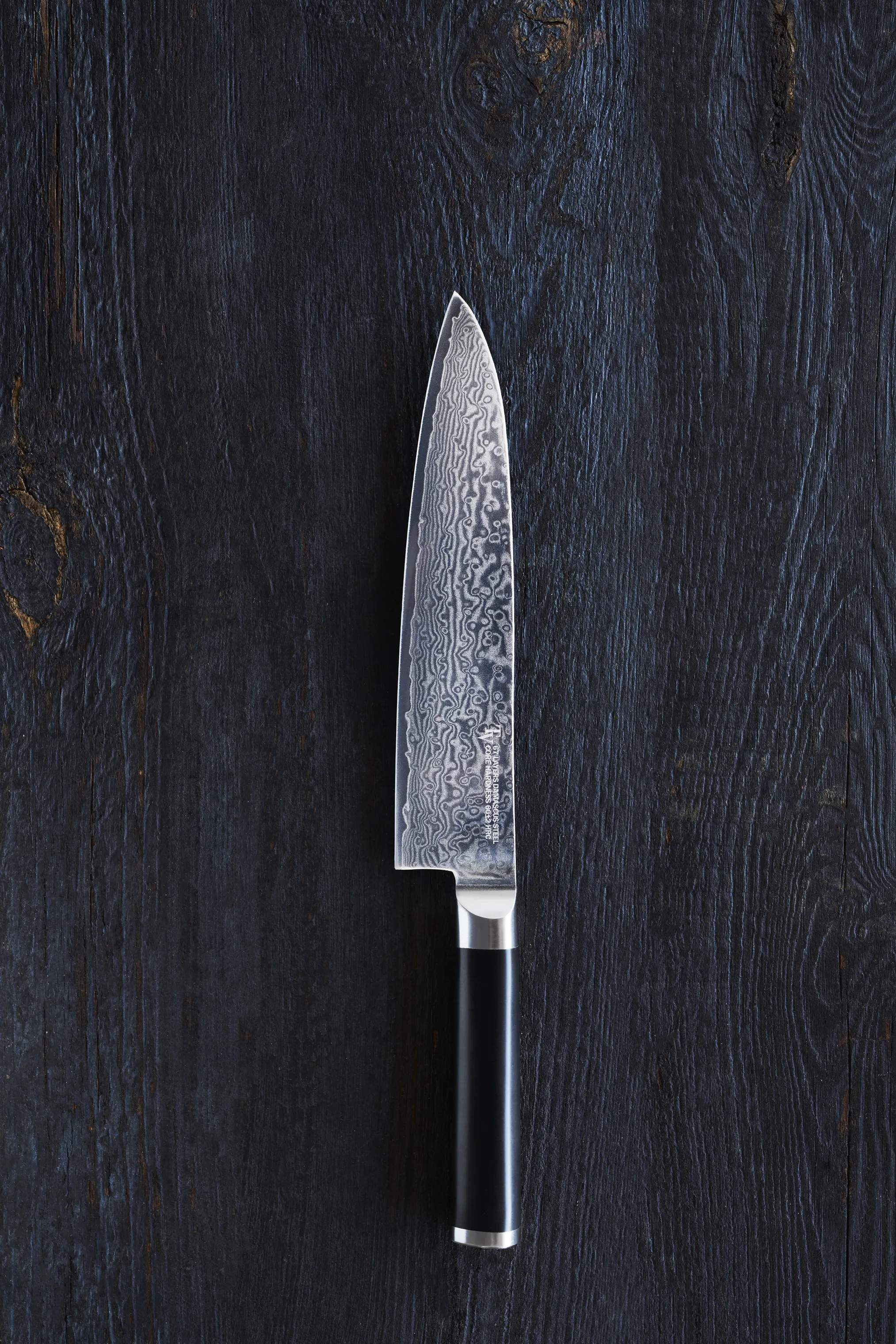 Timm Vladimir Kitchen Kokkeknive Damaskus Kokkekniv i sort/sølv, 2