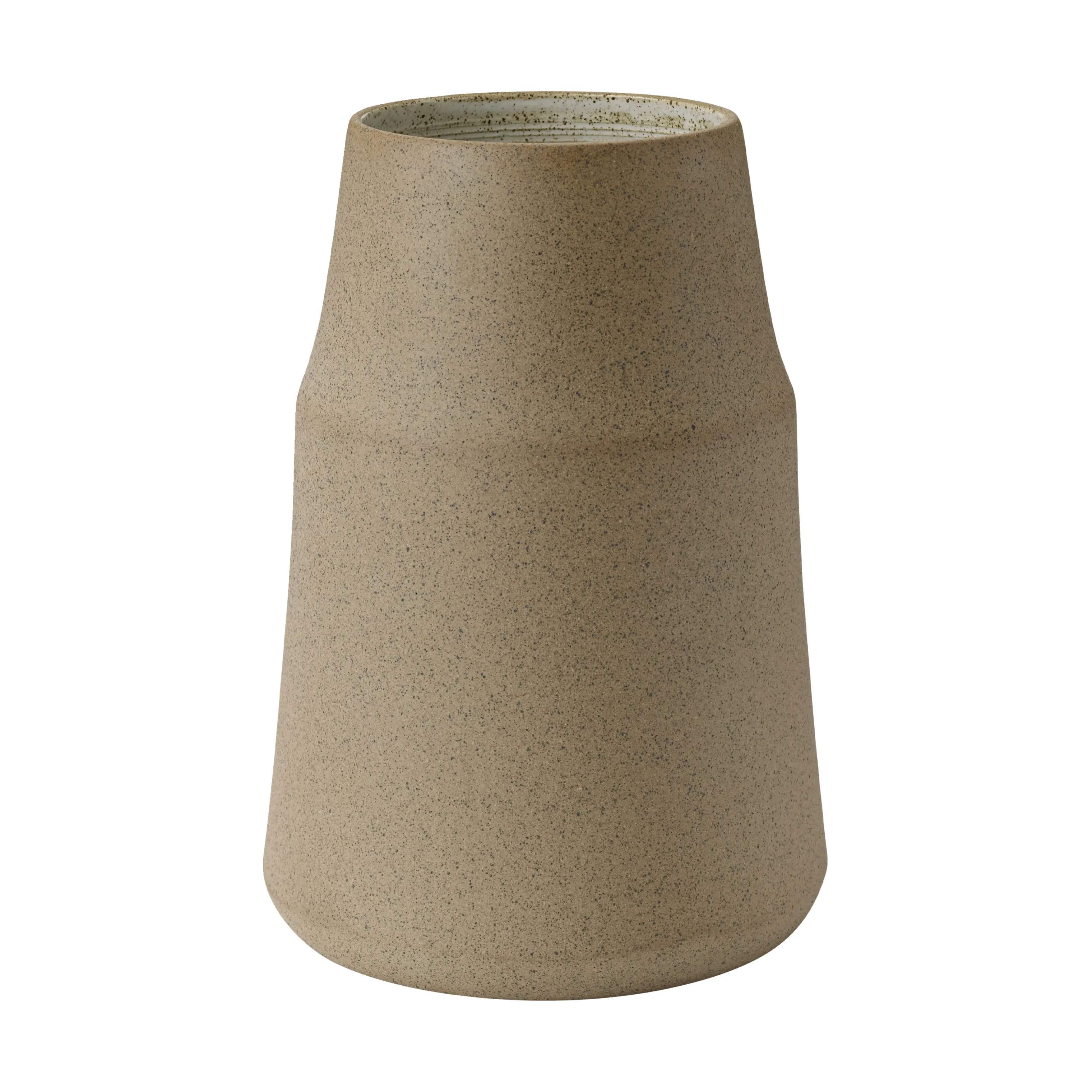 Clay Vase, mørk beige, large
