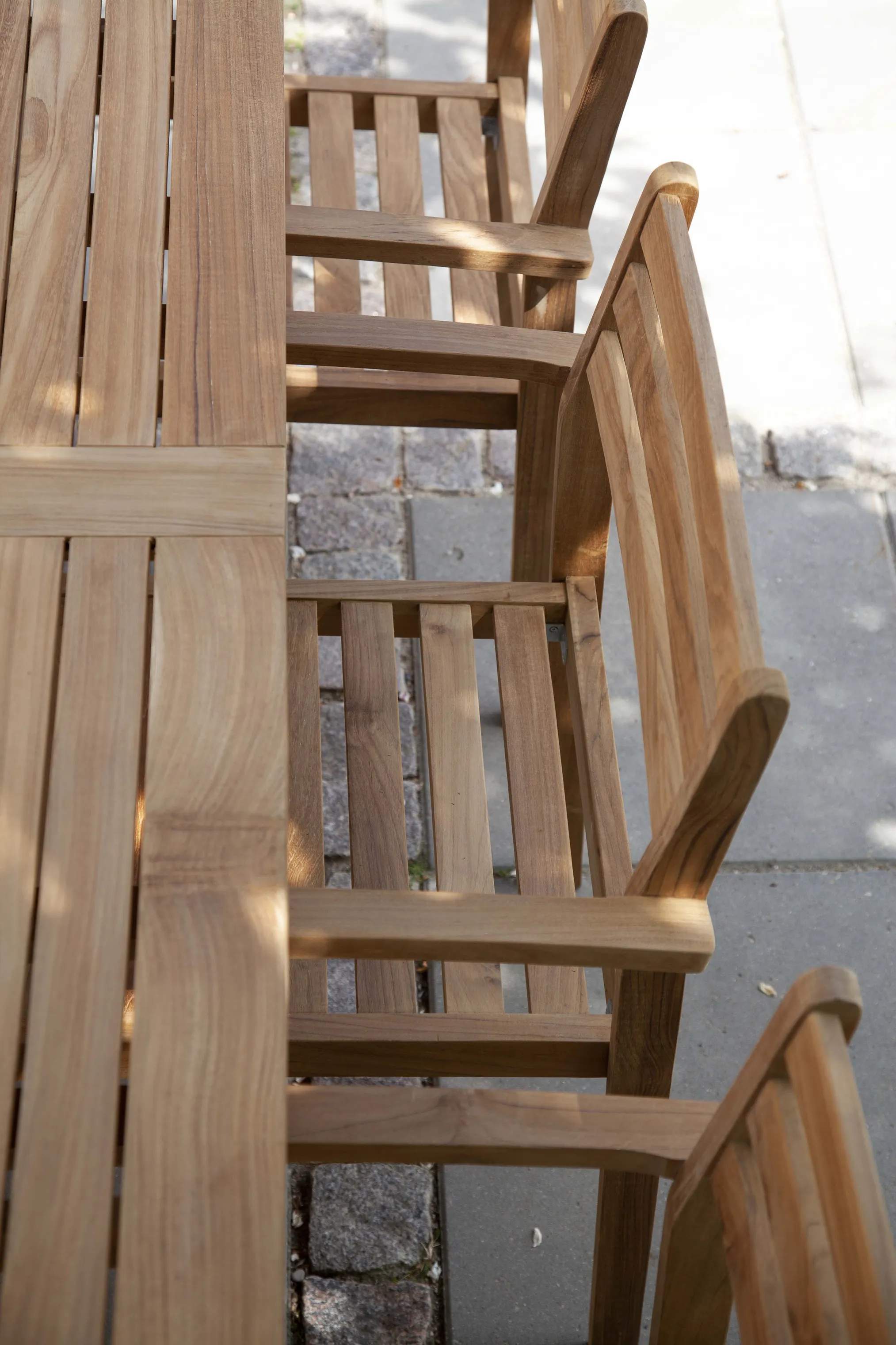 cinas Havespiseborde Oxford Havebord i Teak, 2