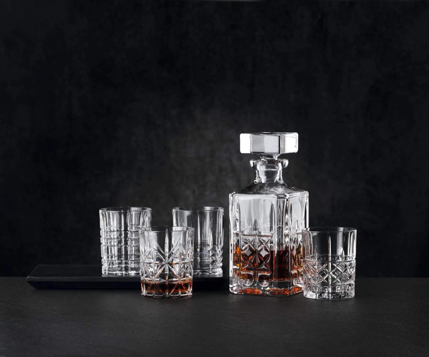 Nachtmann Rom- og spiritusglas Highland Whiskeysæt - 5 stk. i klar, 2
