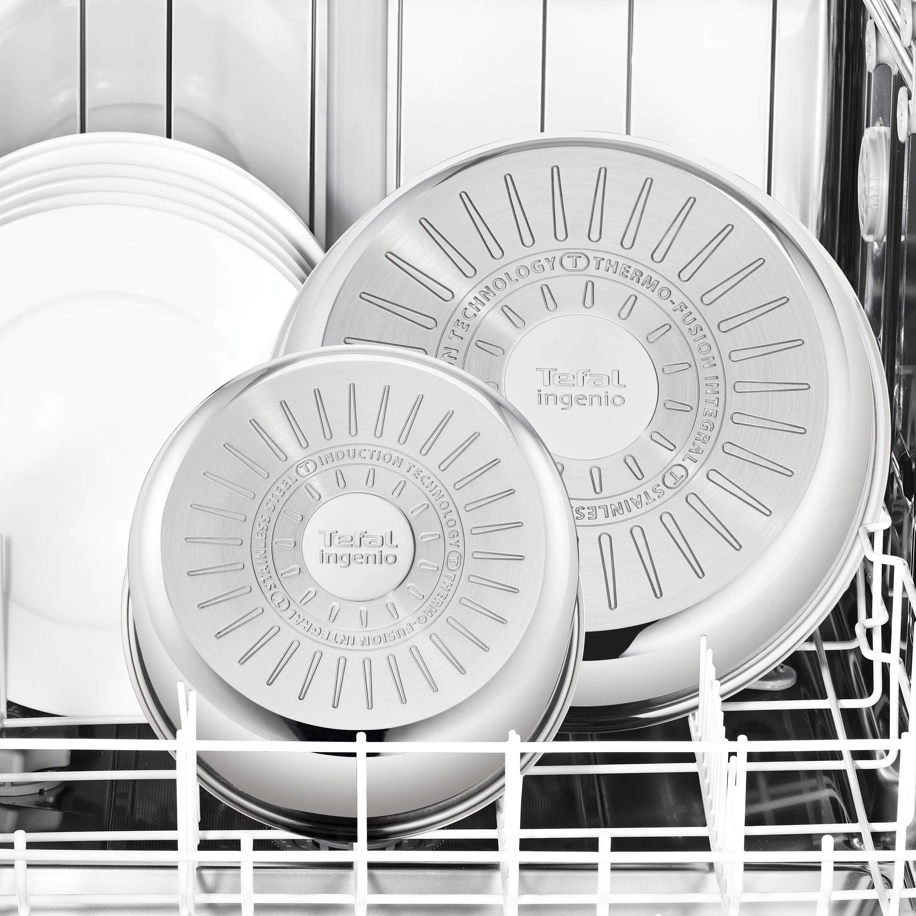 Tefal Grydesæt Ingenio Emotion Plus SS Grydesæt - 4 dele i Sølvfarvet, 5