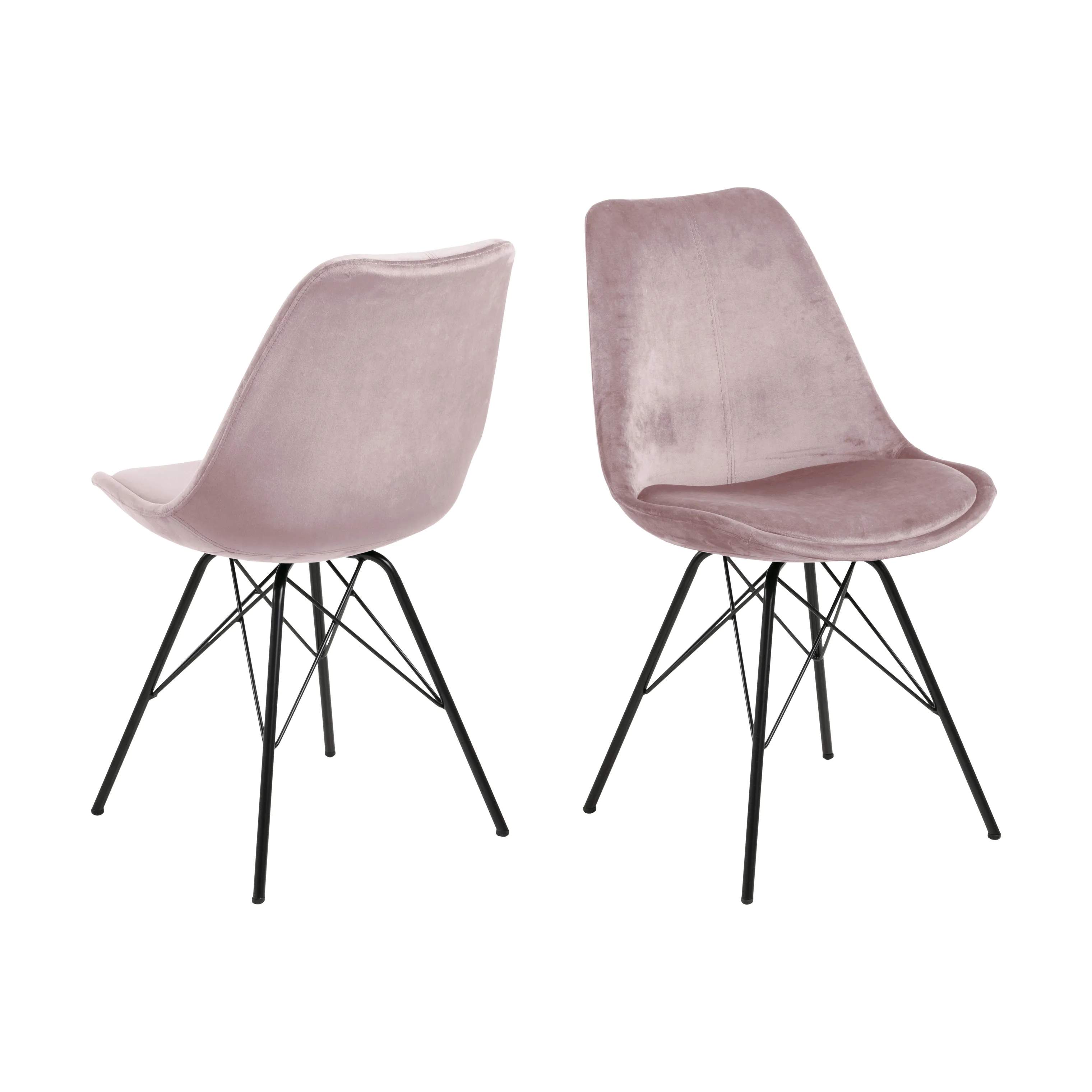 CASA Living Spisebordsstole Eris Spisebordsstol - 2 stk i Dusty Rose, 4