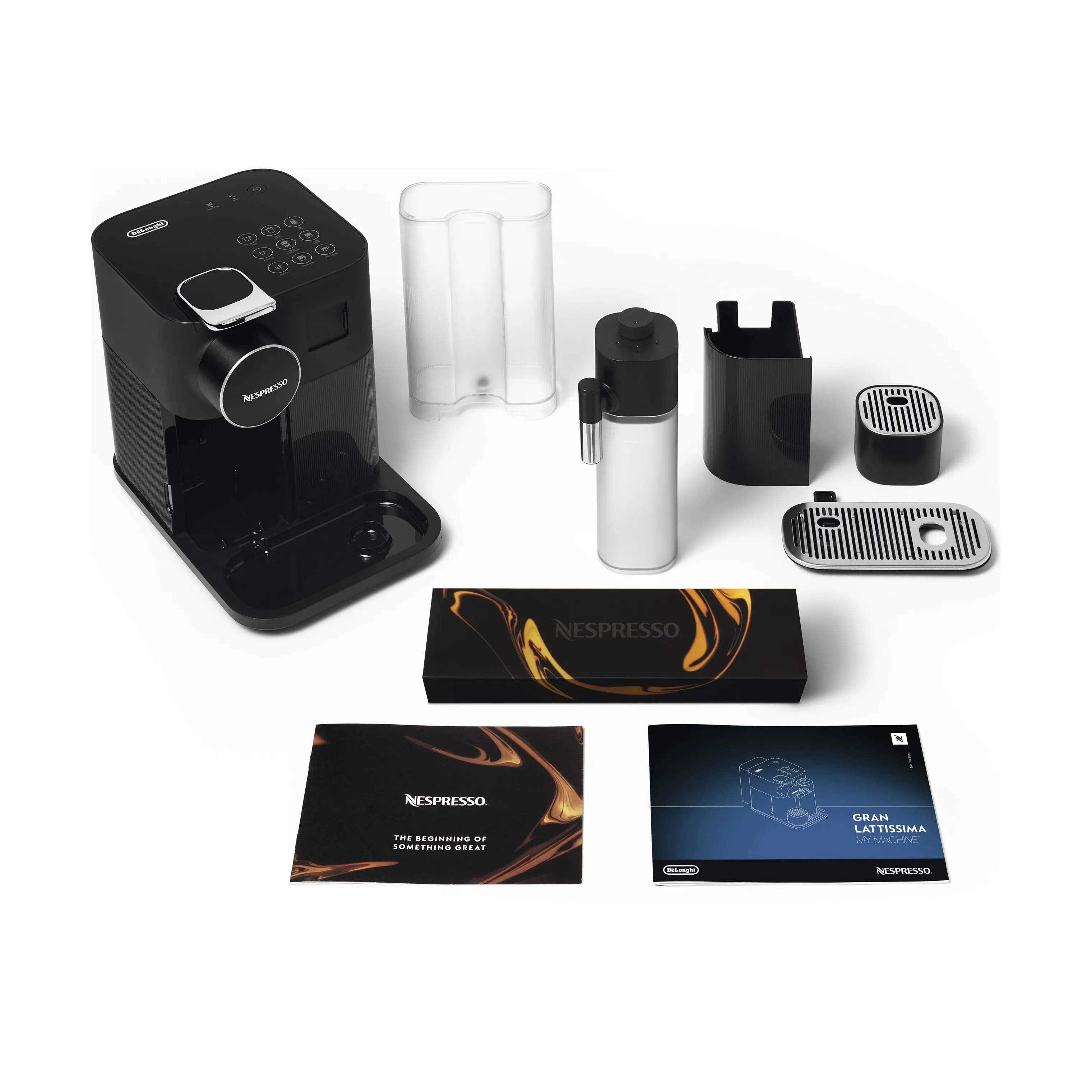 Nespresso kapselmaskiner Gran Lattissima Kapsel Kaffemaskine i Sort, 4
