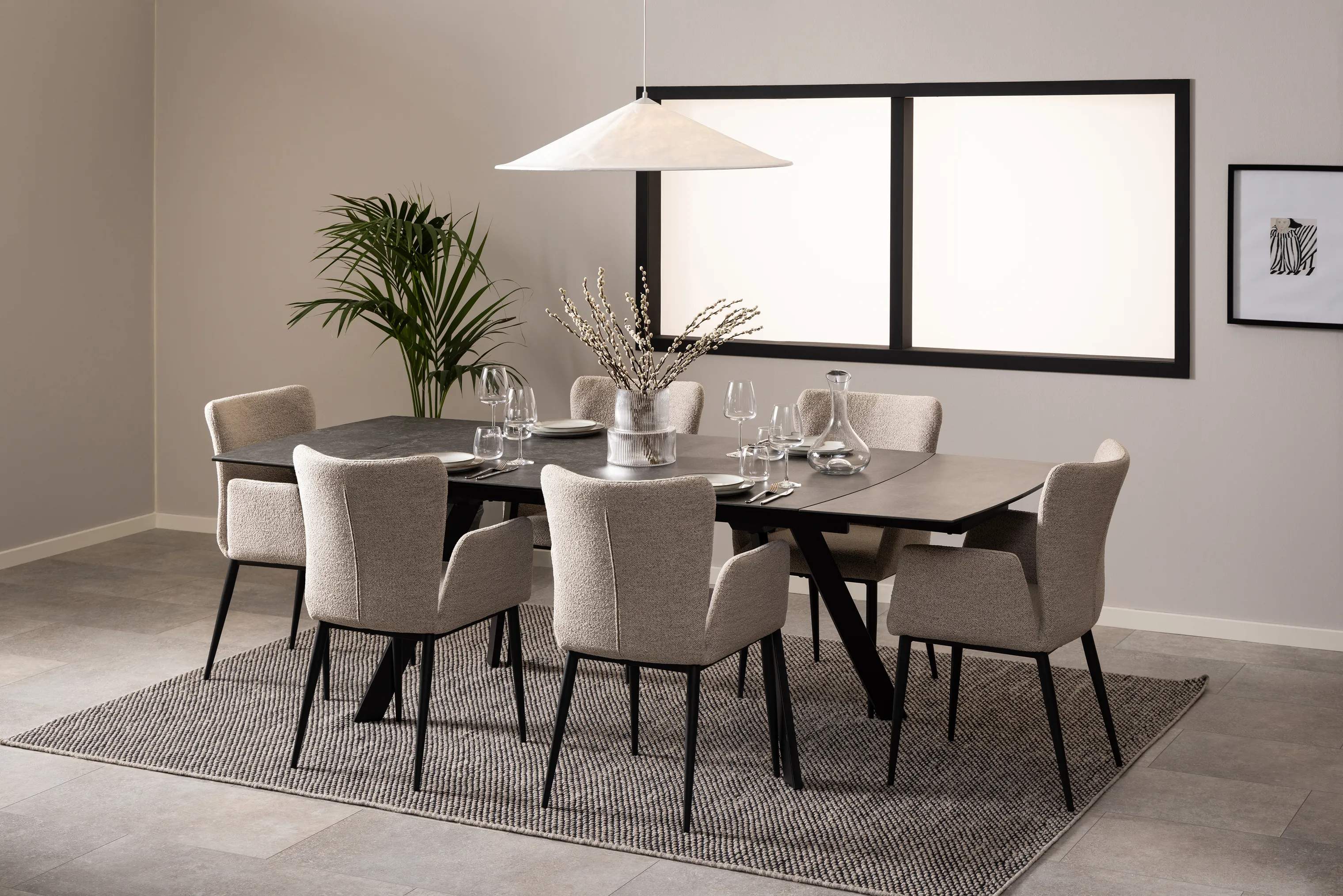 CASA Living Spiseborde Blackburn Spisebord i Sort, 3
