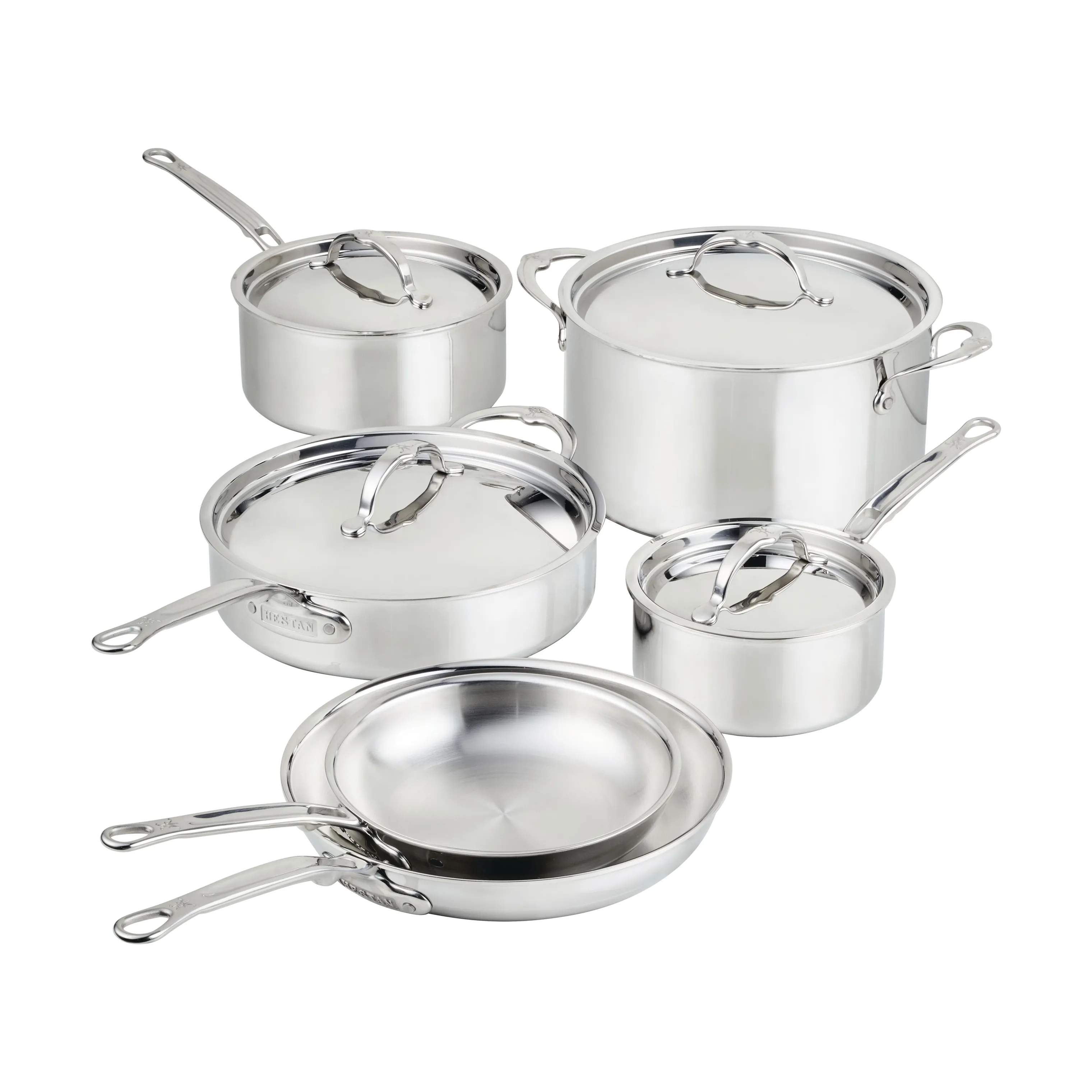 Hestan Grydesæt Probond Luxe Gryde- og pandesæt  - 10 dele i Rustfrit stål, 1