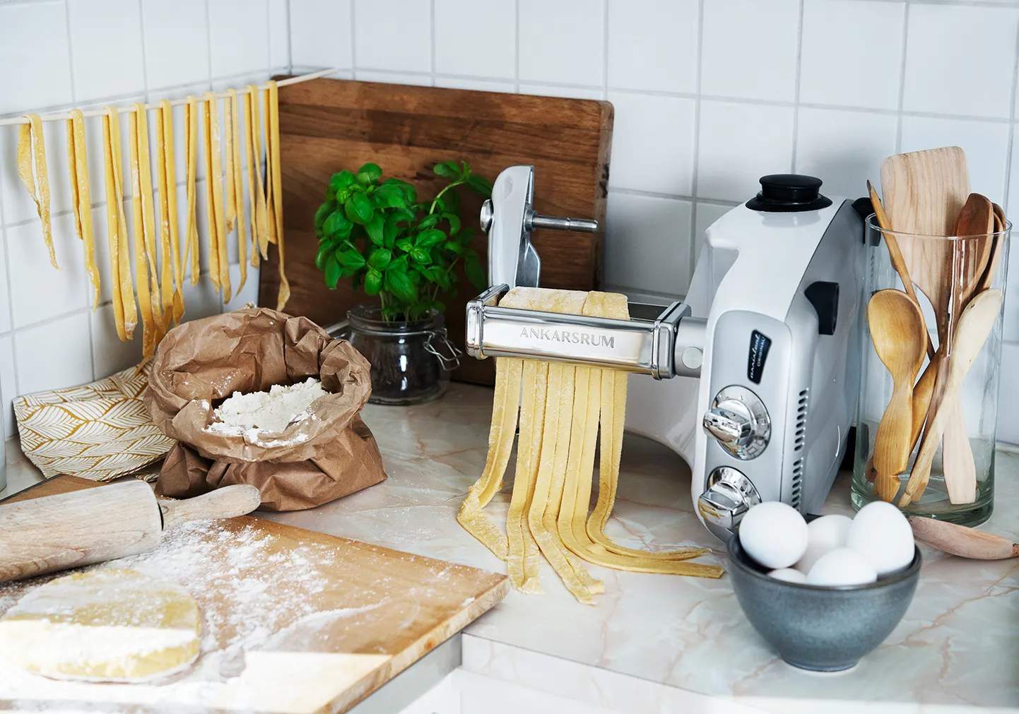 Ankarsrum Assistent Original Tilbehør til røremaskiner Pastarulle - Lasagnette i Lasagnette, 3
