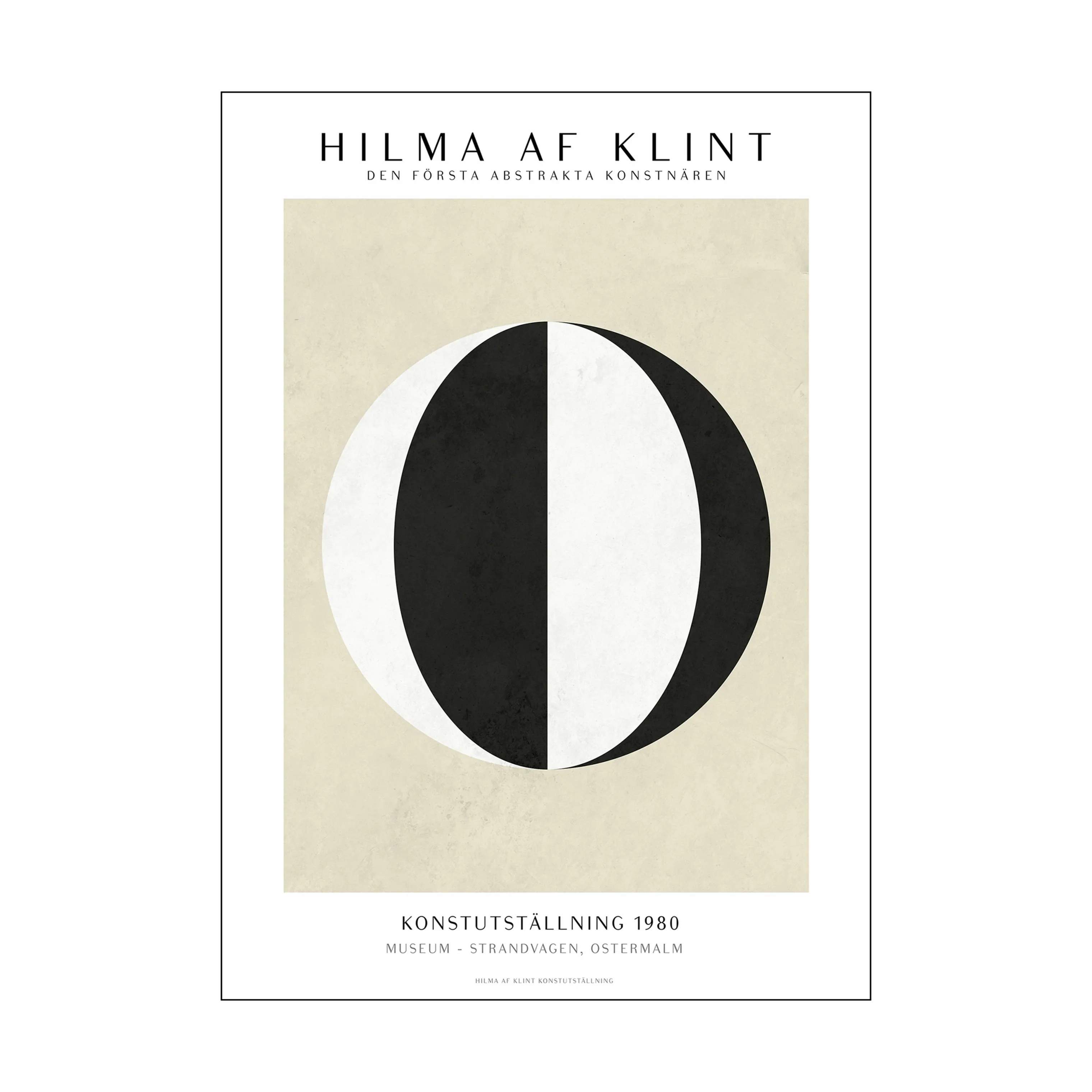 Hilma af Klint Plakat, sort/hvid, large