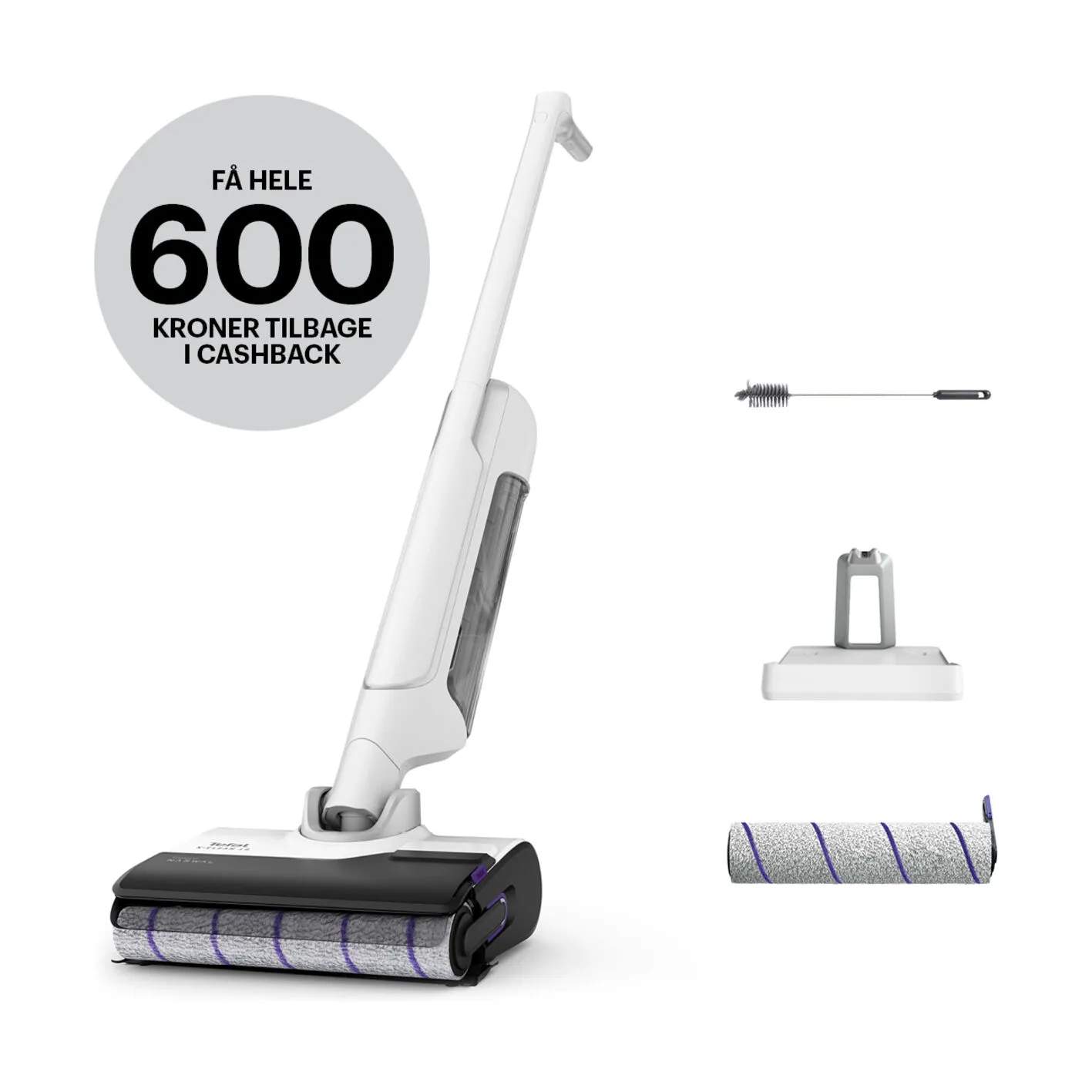 Tefal Støvsugere X-Clean 10 Støvsuger & Gulvvasker i Hvid, 1