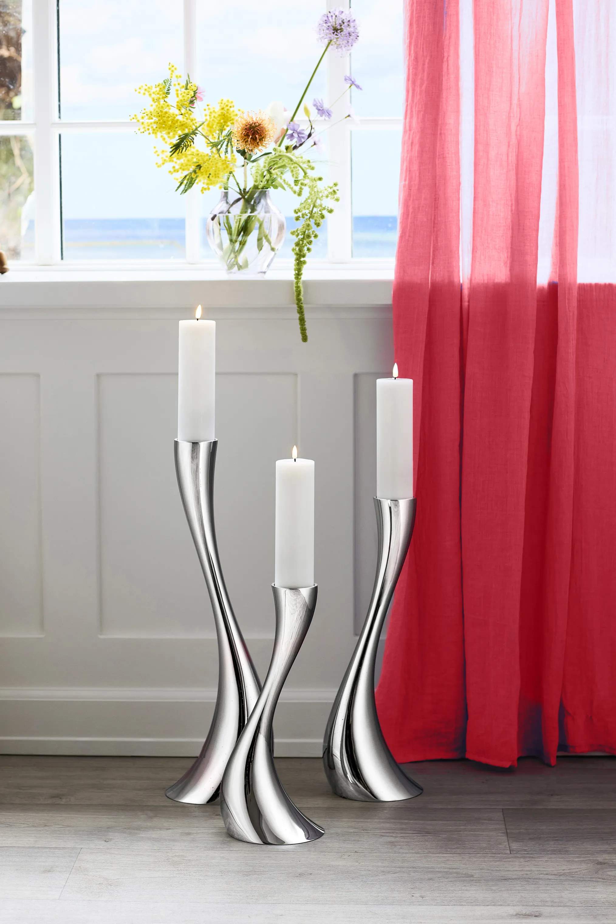 Georg Jensen Gulvstage Cobra Gulvstage Lille i Blank, 40 cm, 3