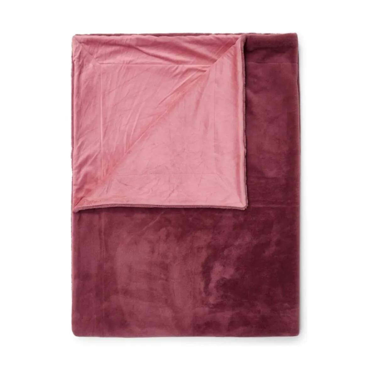 Essenza Plaider Furry Plaid i Mauve, B150 x L200 cm, 1