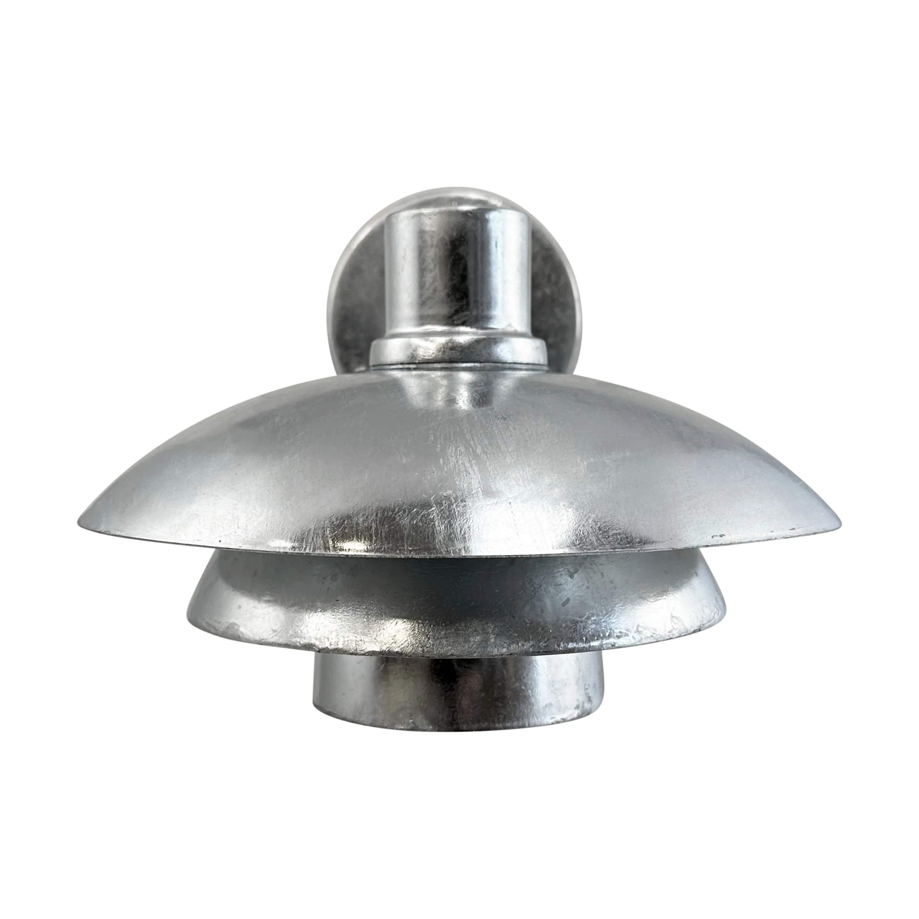 Dyberg Larsen Udendørs væglamper Morph Udendørs Væglampe i Galvaniseret, 24 cm, 3