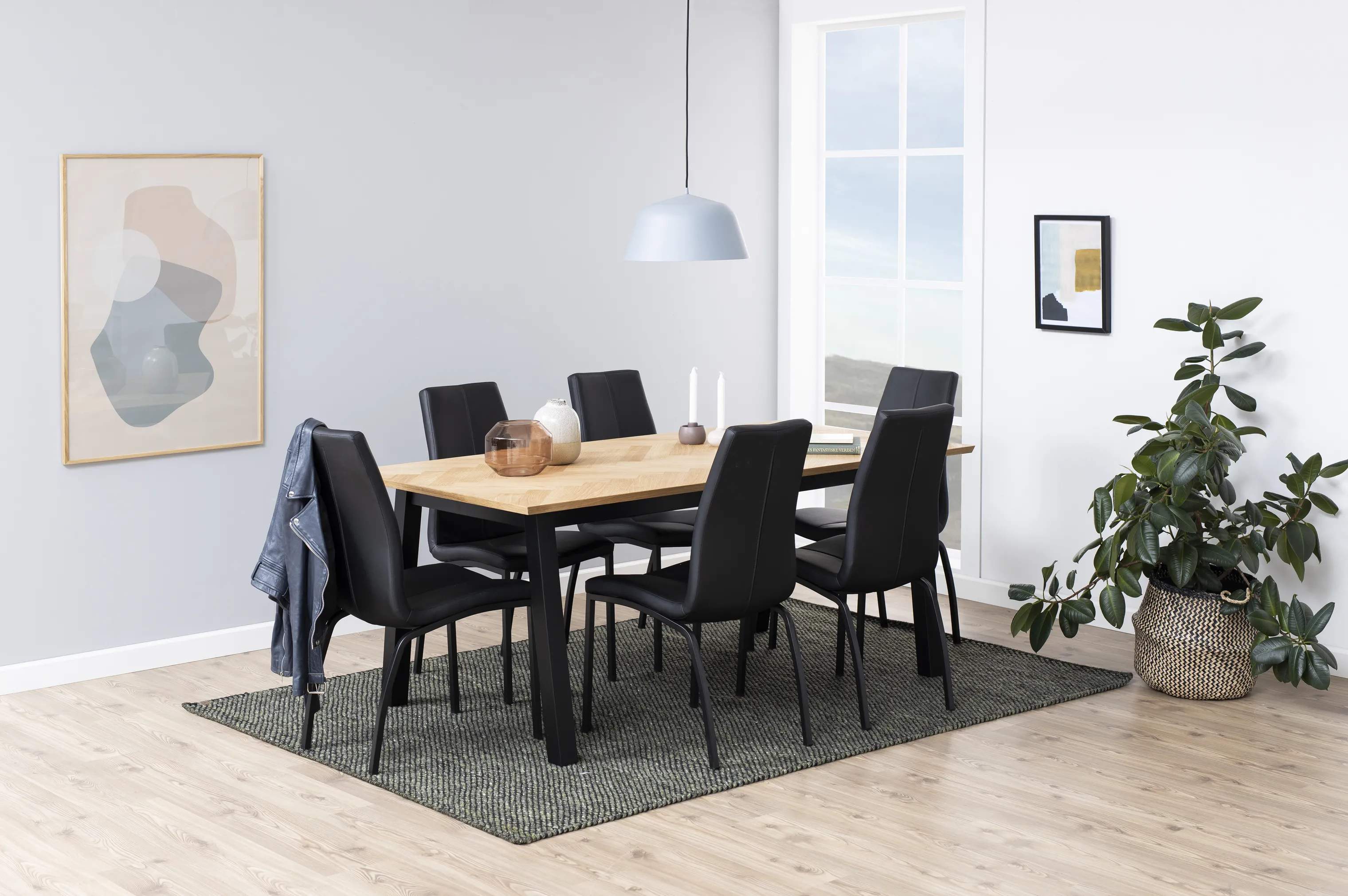 CASA Living Spisebordsstole Asama Spisebordsstol - 4 stk. i Mat sort, 5