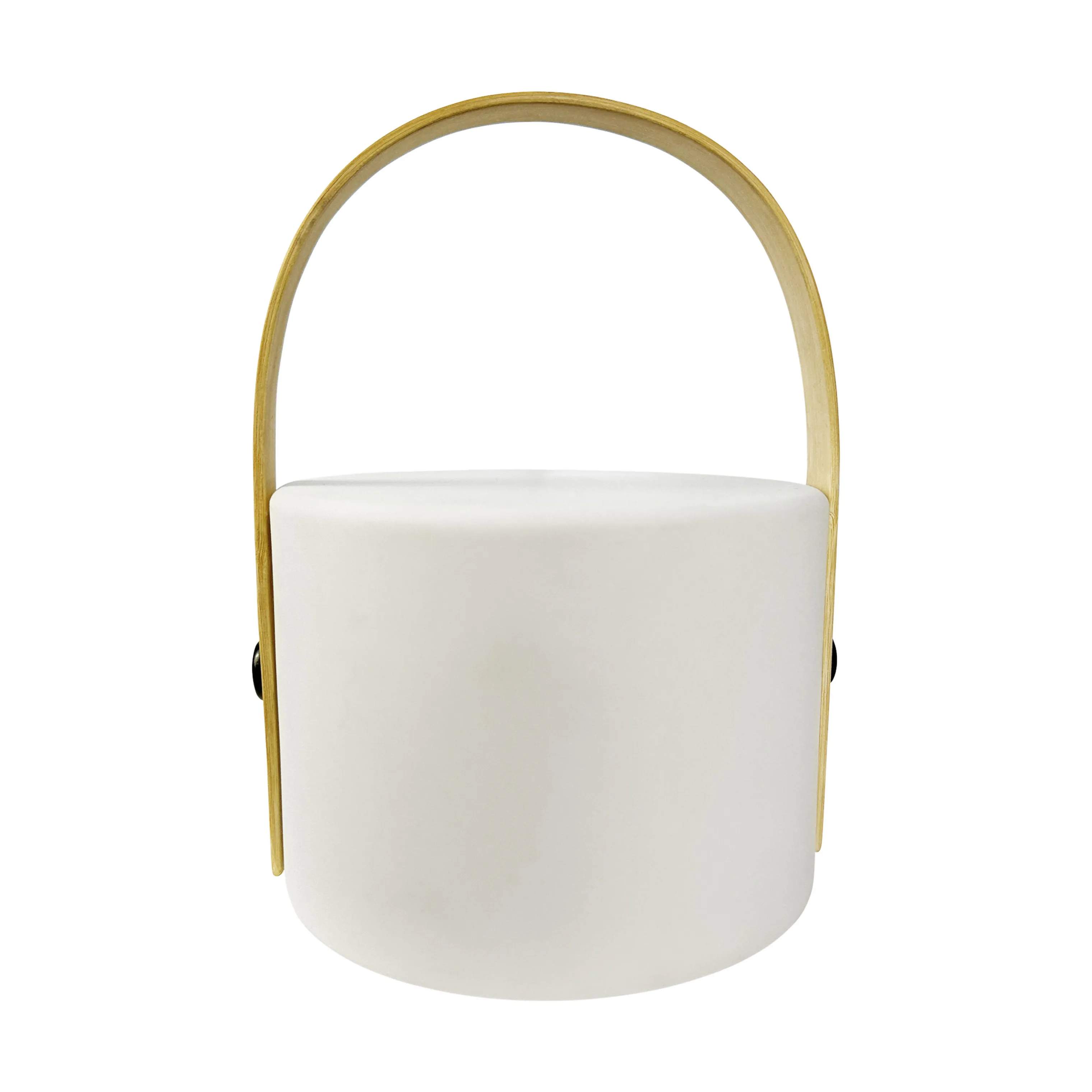 Dyberg Larsen Lanterner Carry Solcelle Lanterne i Hvid/ Natur, 1