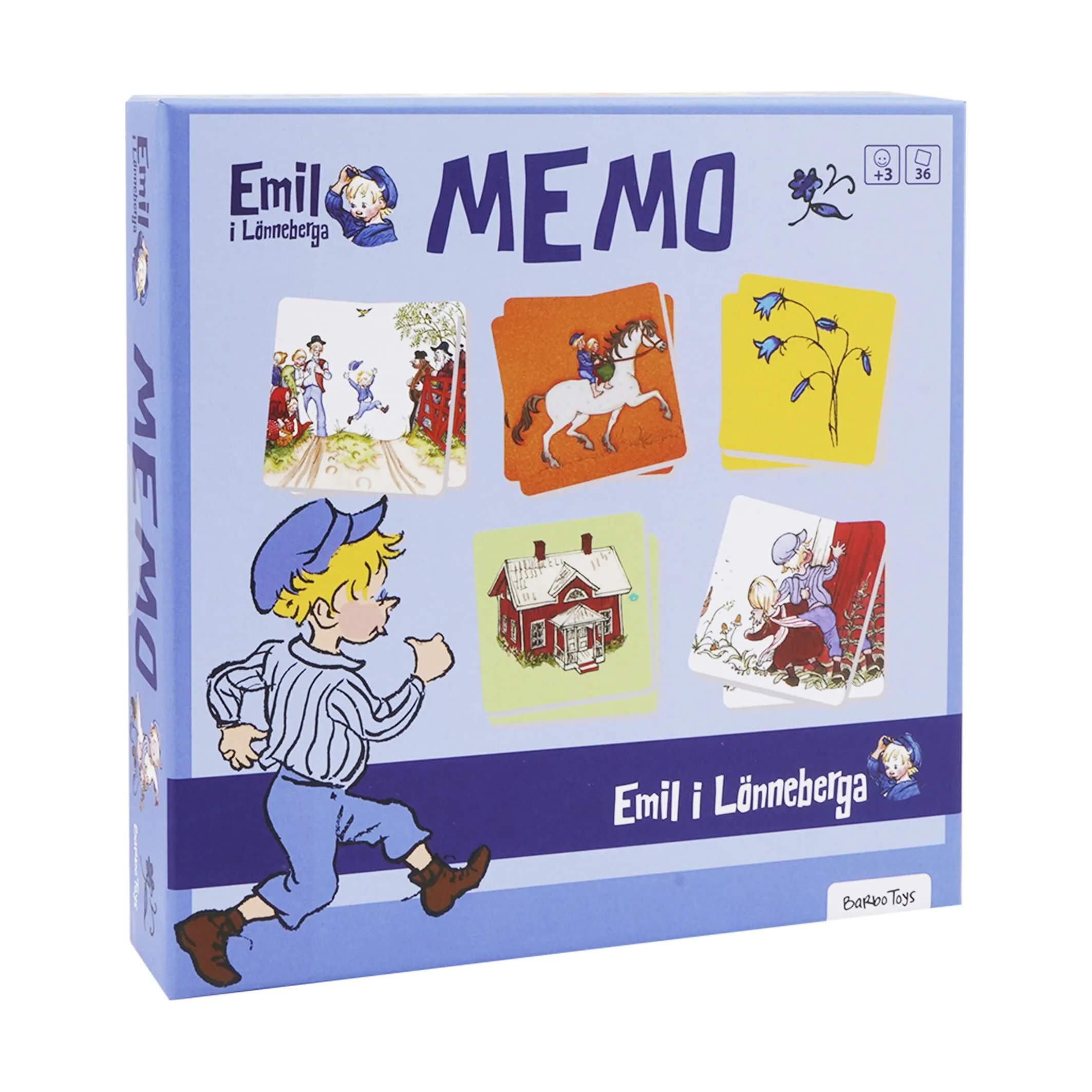 Barbo Toys Spil Emil fra Lønneberg Emil fra Lønneberg Huskespil i Multifarvet, 3