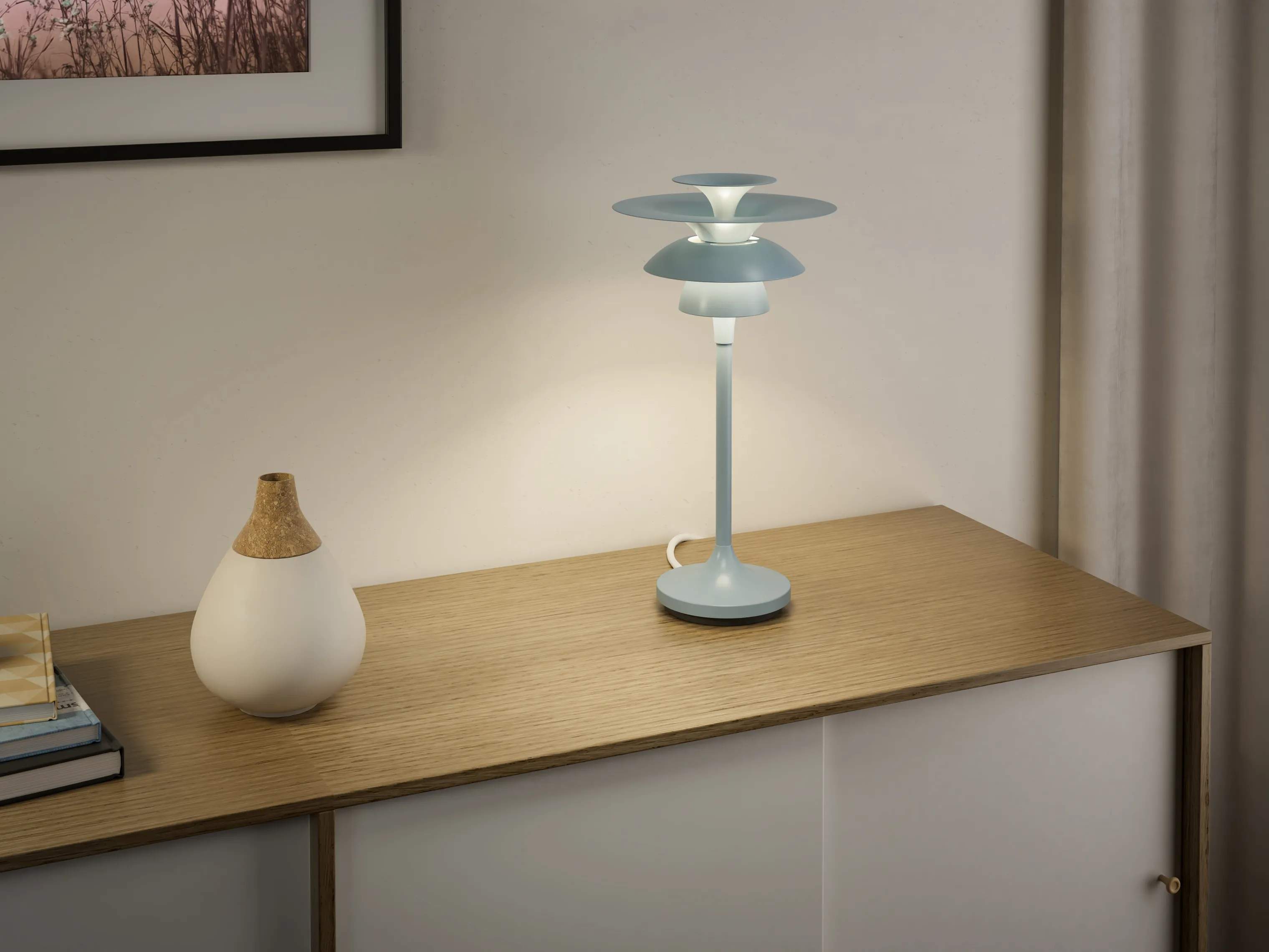 Belid Bordlamper Picasso Bordlampe i Lyseblå, 34,8 cm, 2