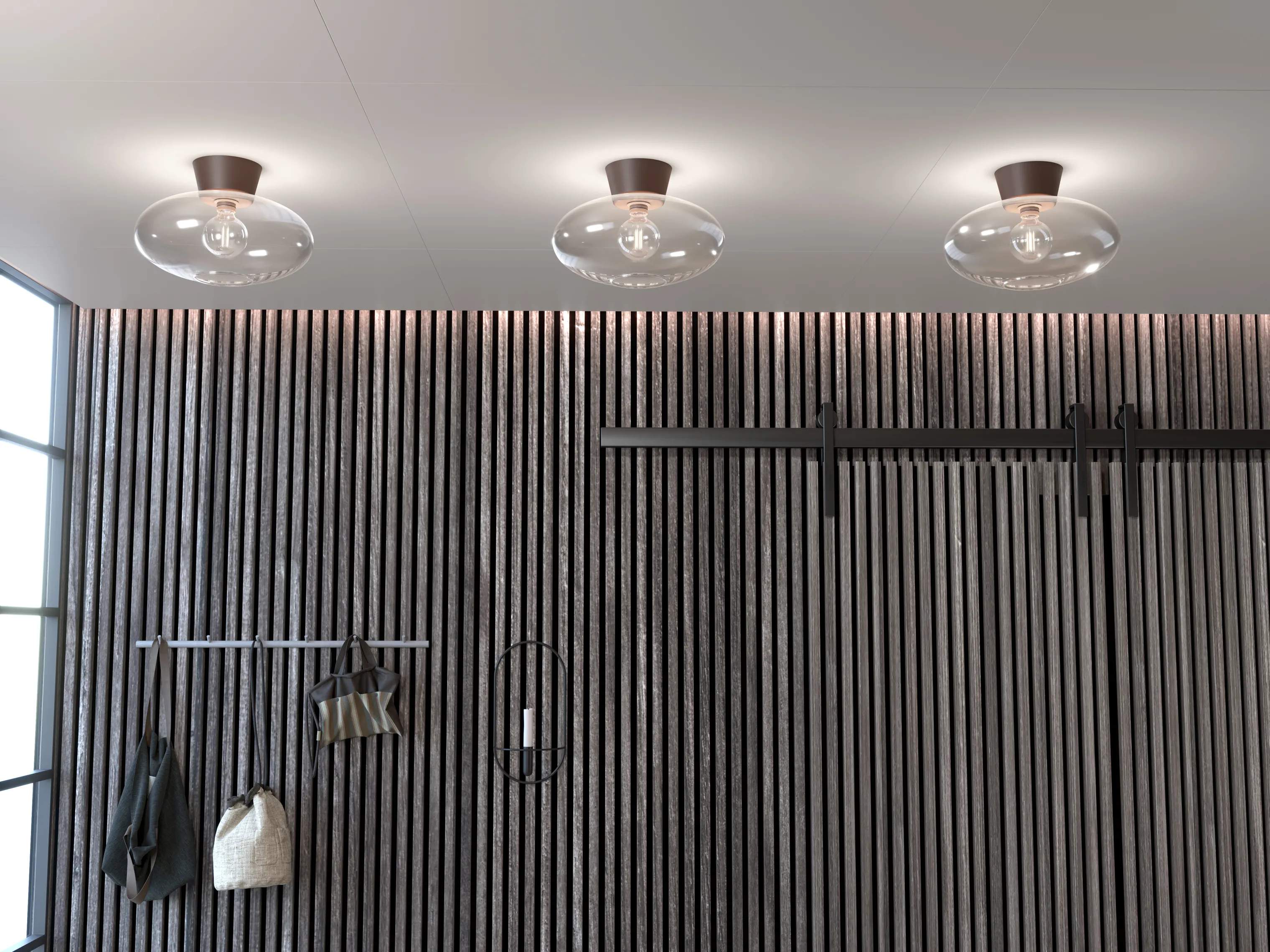 Belid Loftlamper Bullo Plafond i Oxid/klar, 2