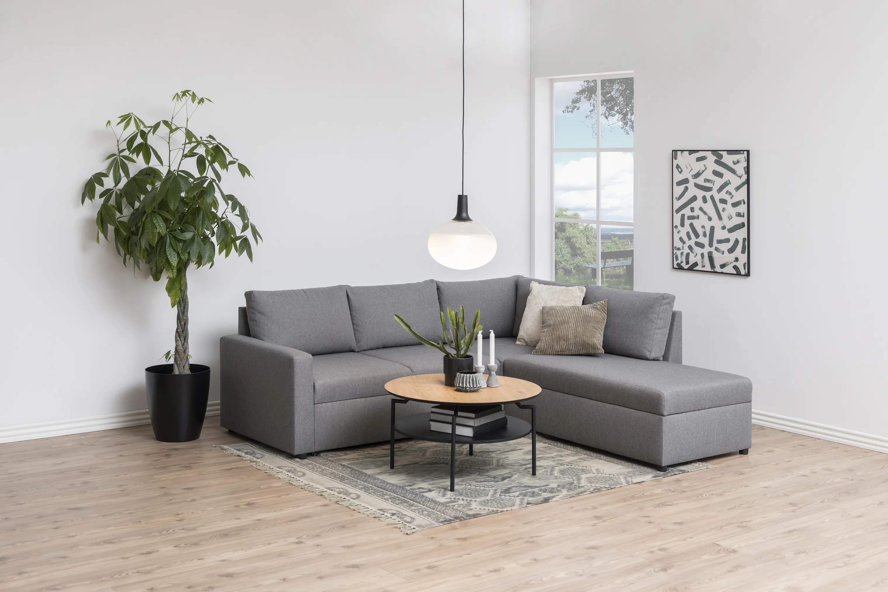 CASA Living Sofaborde Goldington Sofabord i Vild eg/sort, 2