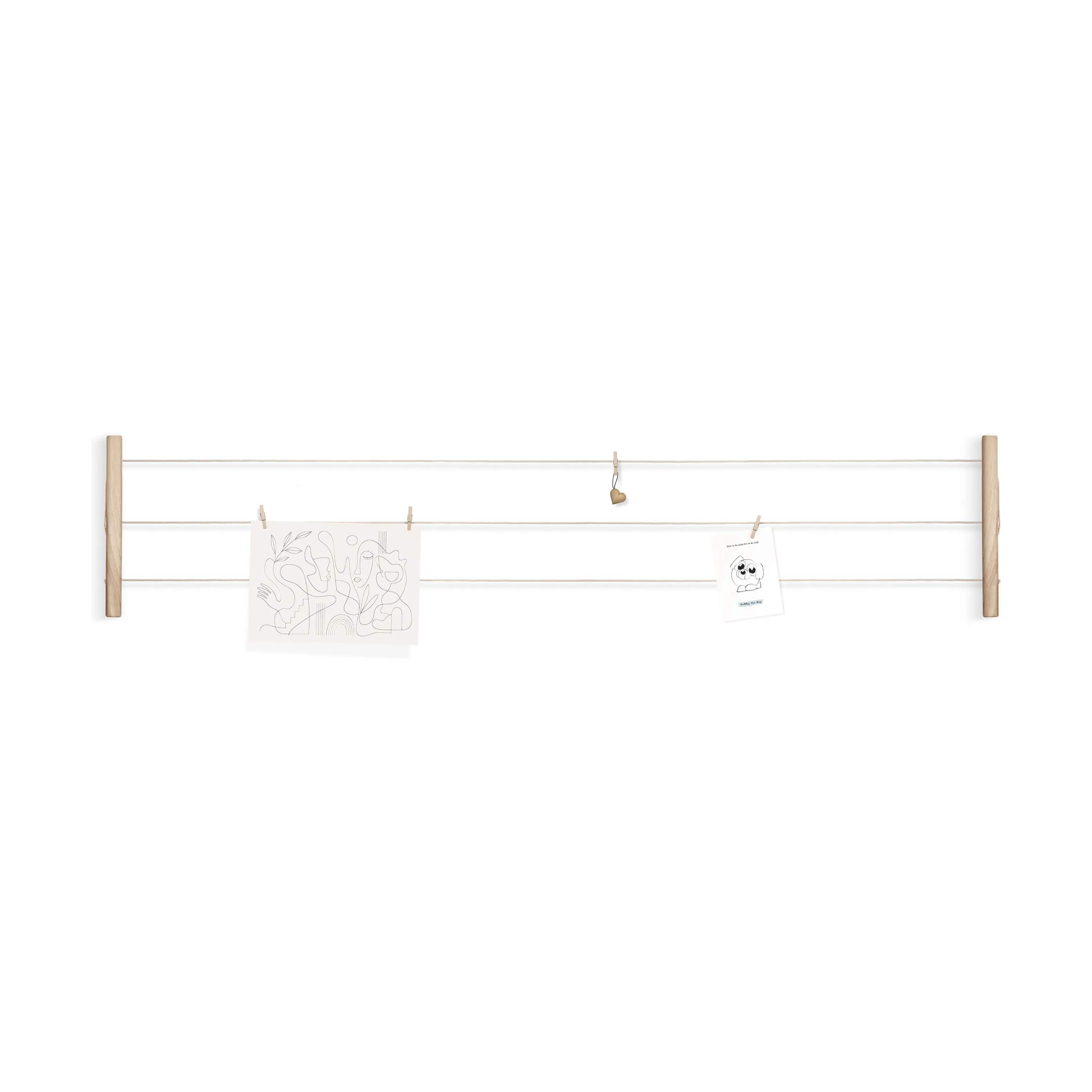 FableWood Billedrammer Memory Line Opslagstavle i B34 x L200 cm, 3