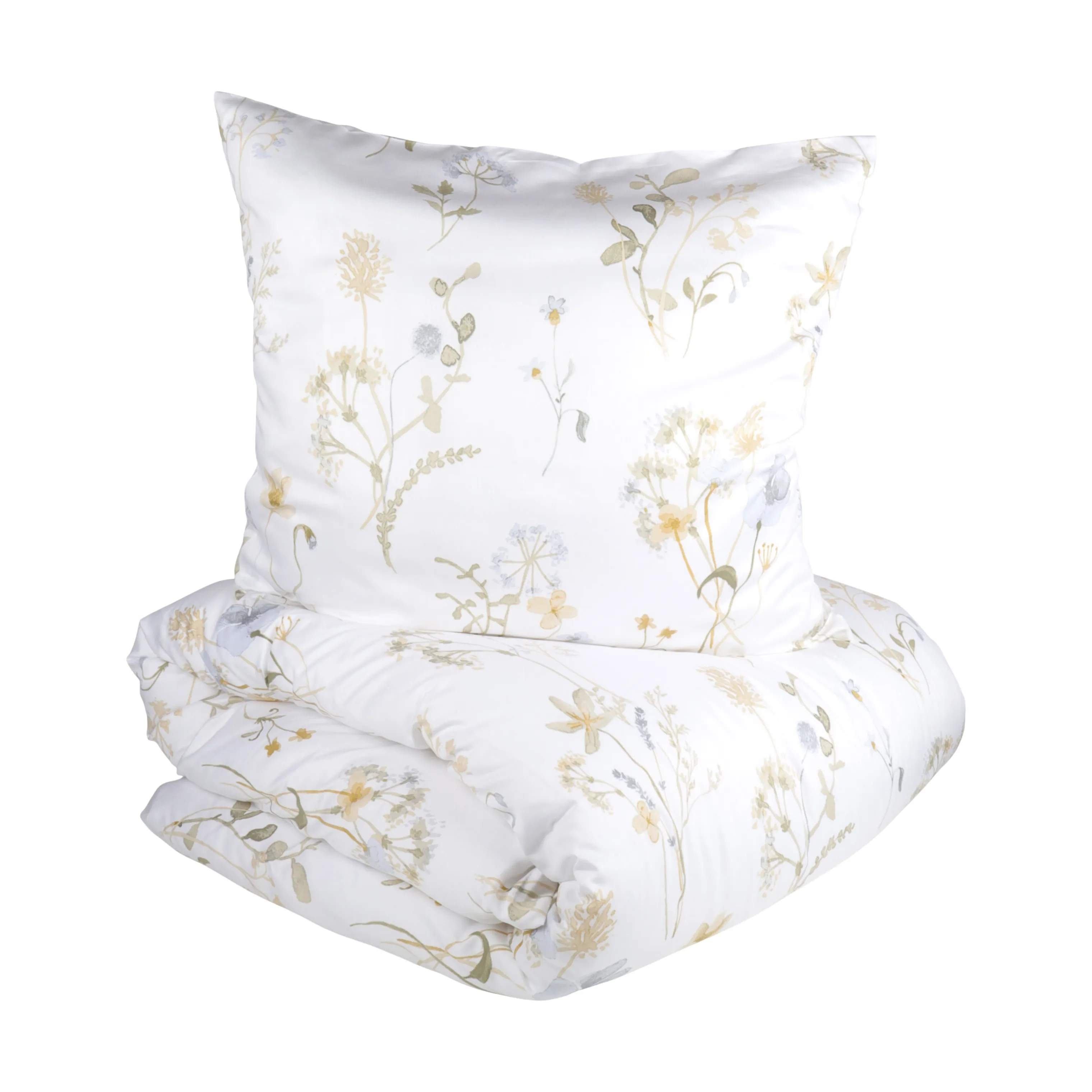 CASA Living Sengetøj Sengetøj i Gul/blå, B140 x L200 cm, 1