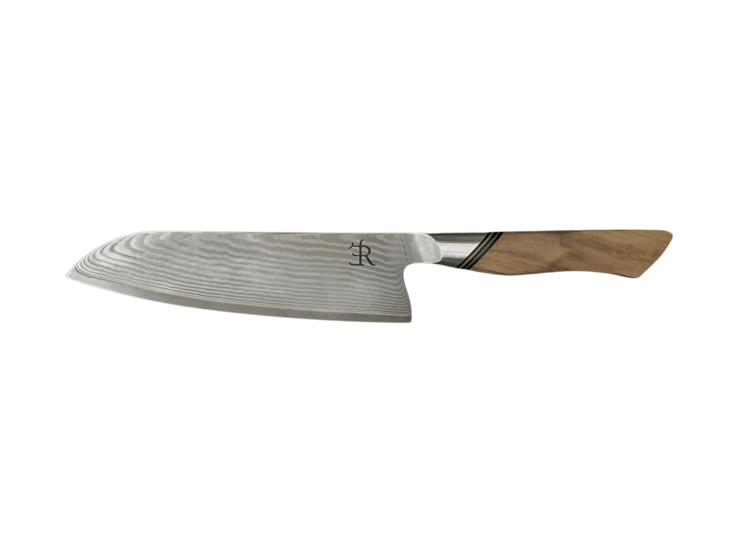 Ryda Knives Santokuknive A-73 Santoku i rustfrit stål/brun, 1